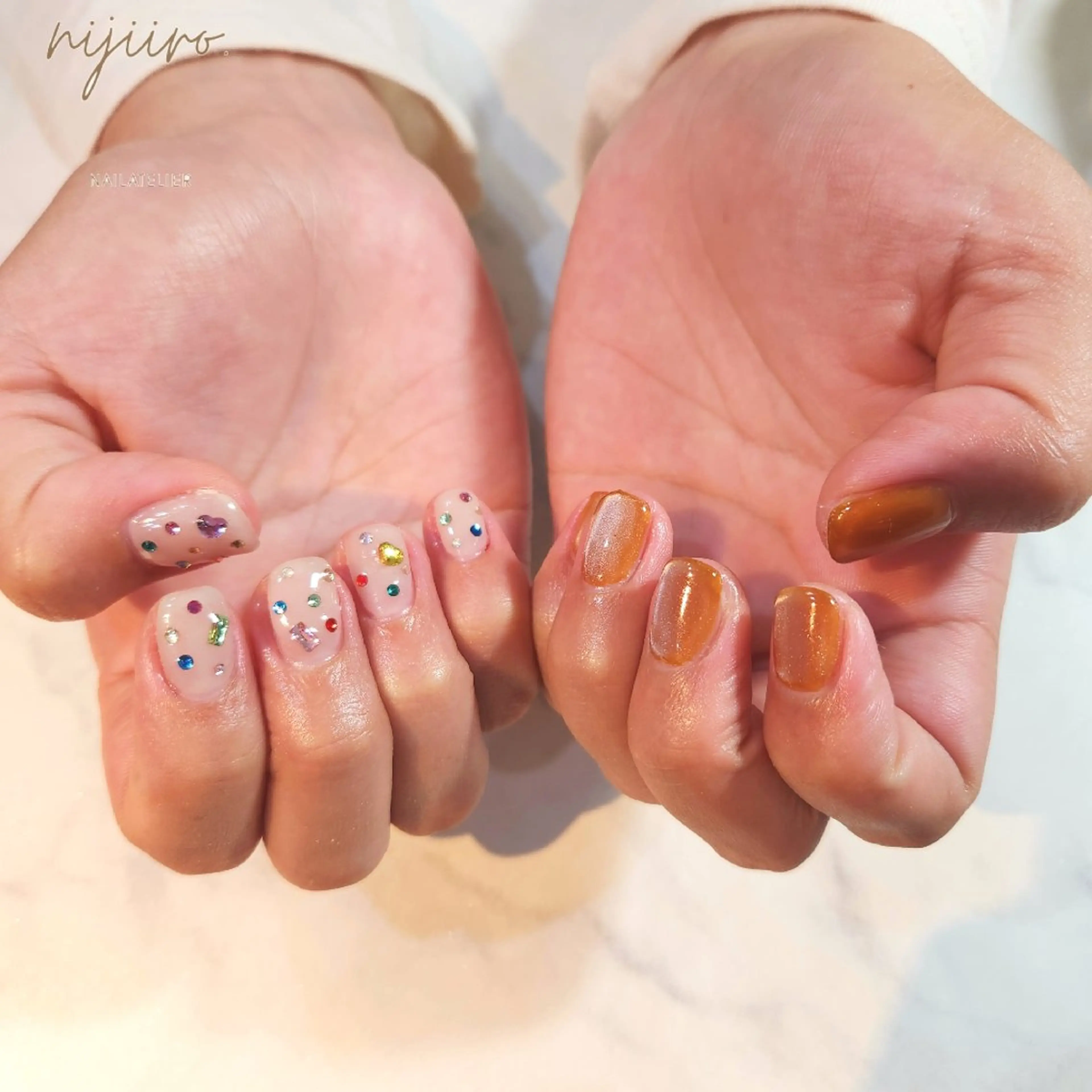 ネイル ハンドネイル nailatelier nijiiro.所属・nijiiro🌈 サトウのネイルデザイン