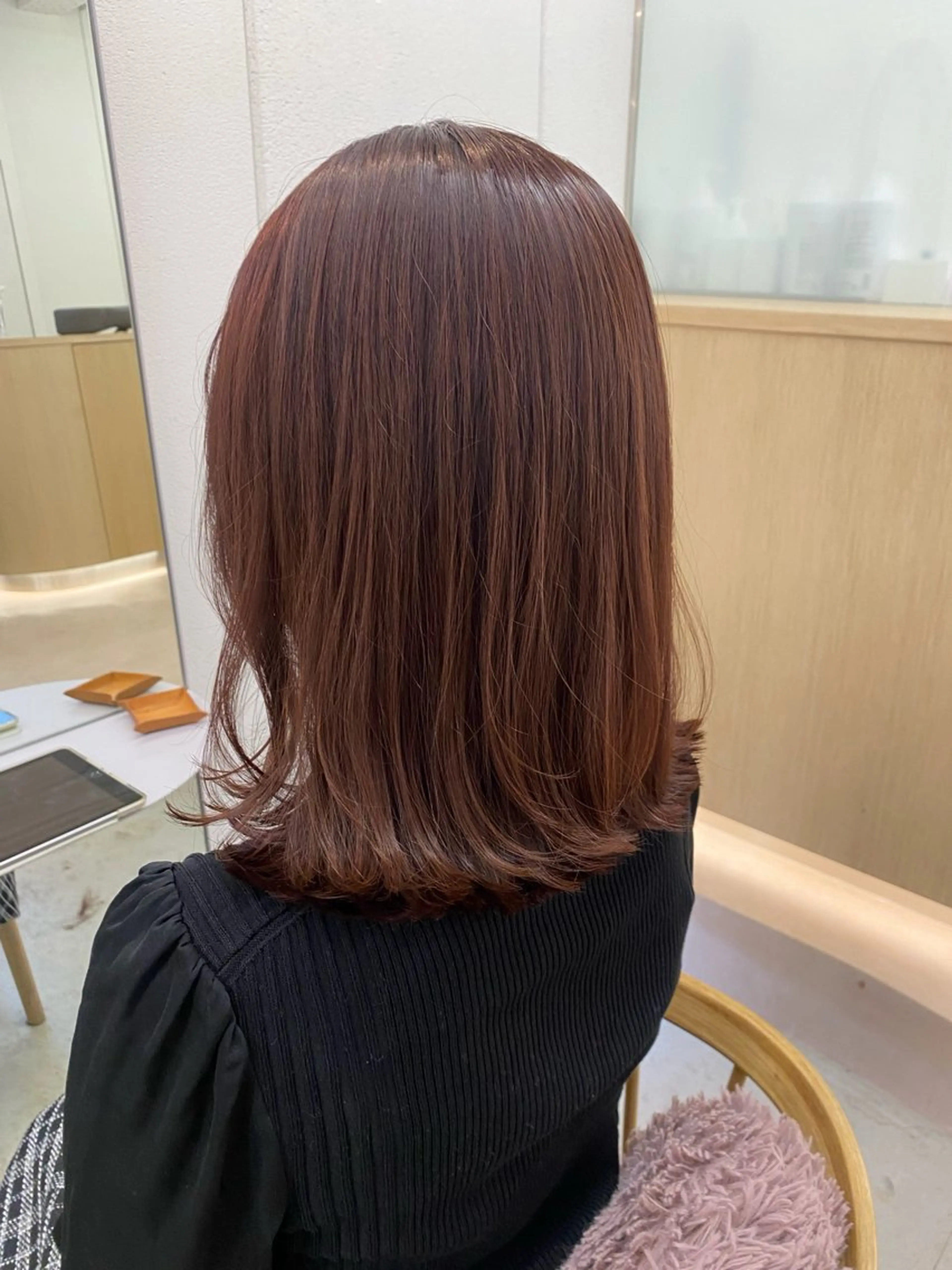 ミディアム カット ヘアカラー トリートメント 🌻花屋併設🌻濱 幸帆のヘアスタイル