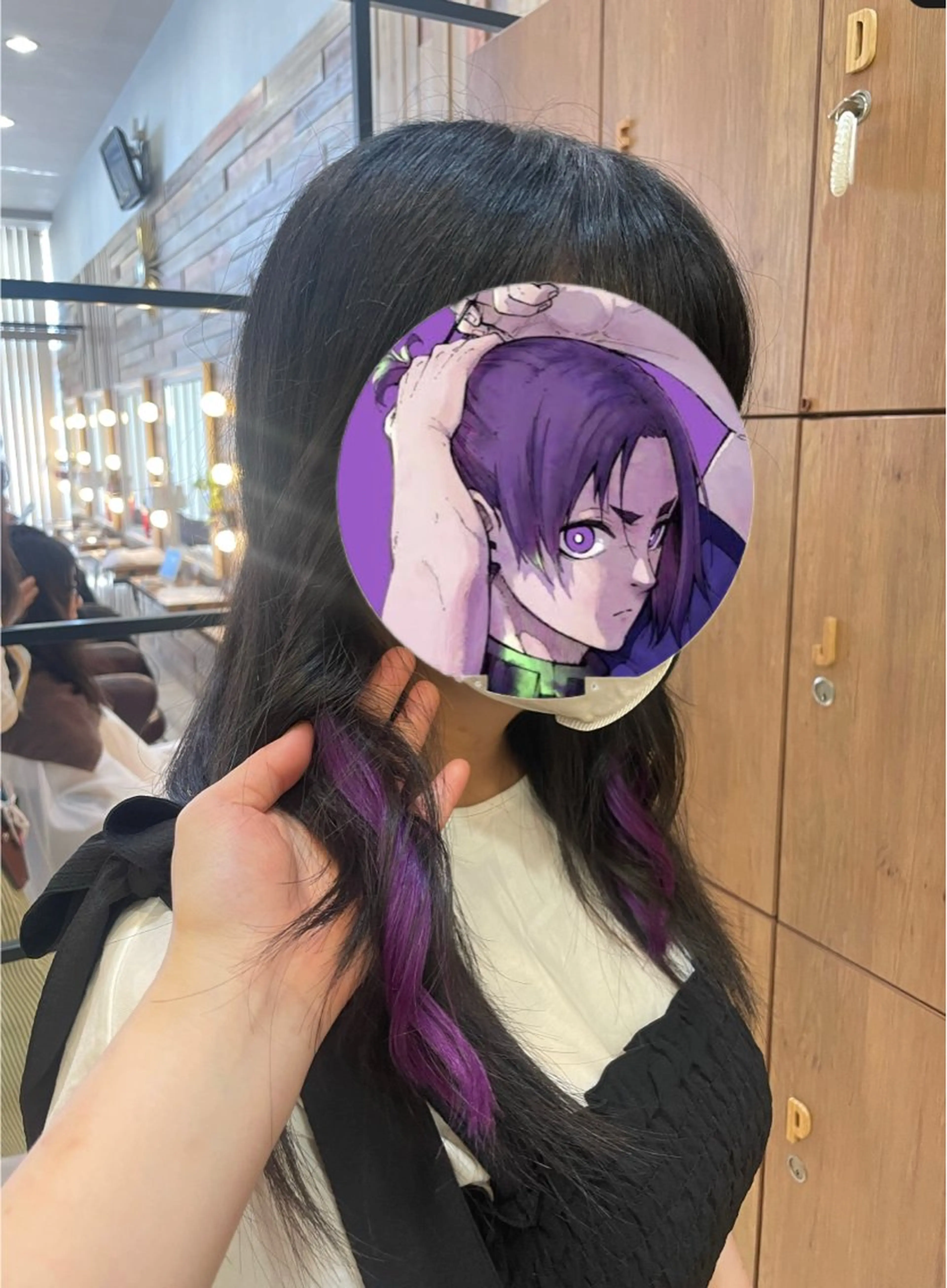 セミロング 韓国カラー／エクステ 松戸梨杏のヘアスタイル