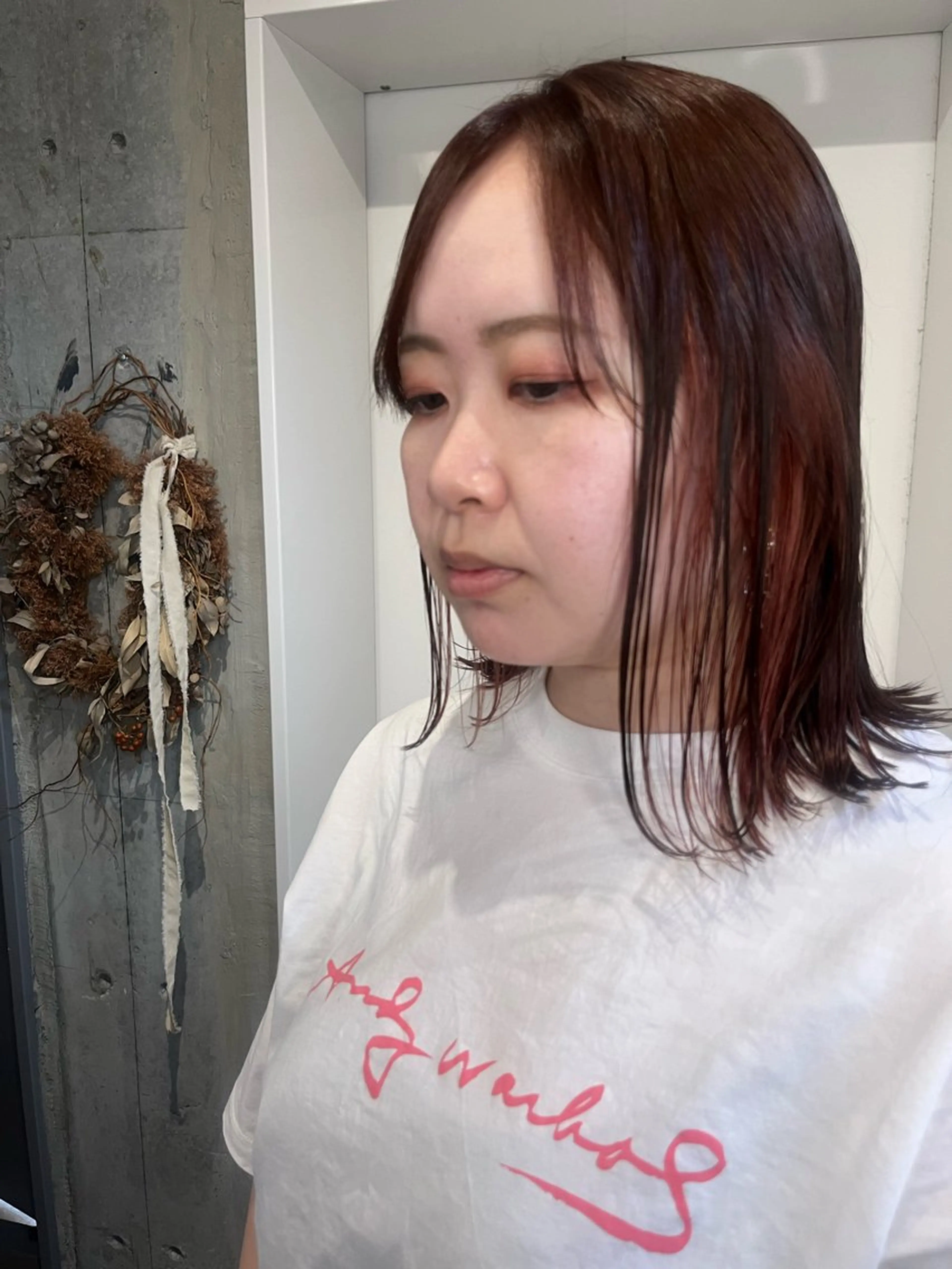 ミディアム ヘアカラー 駅チカ【ali'i】 アリイ花崎友美☘のヘアスタイル