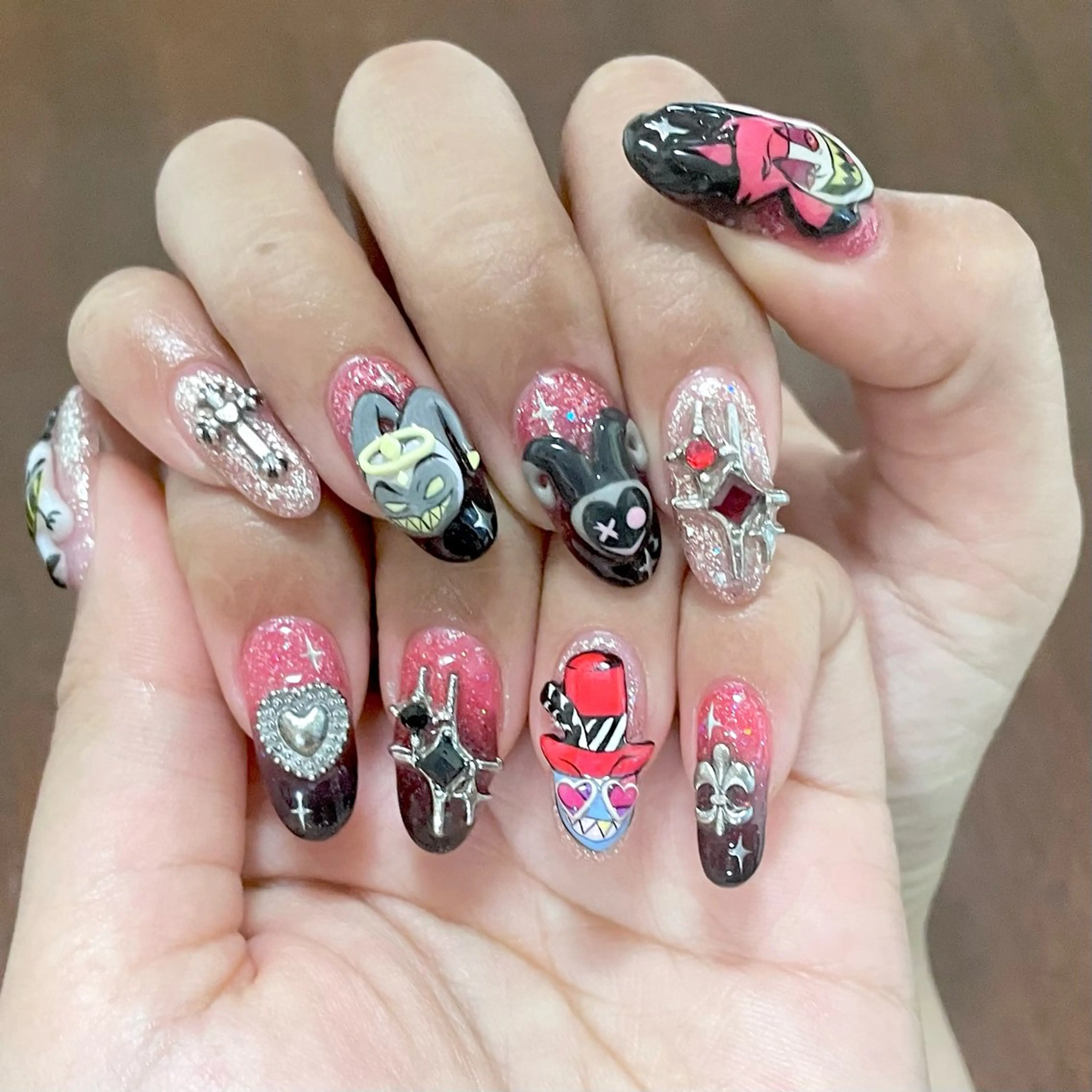 ネイル シルバー ハンドネイル ネイルサロン Purimaのネイルデザイン