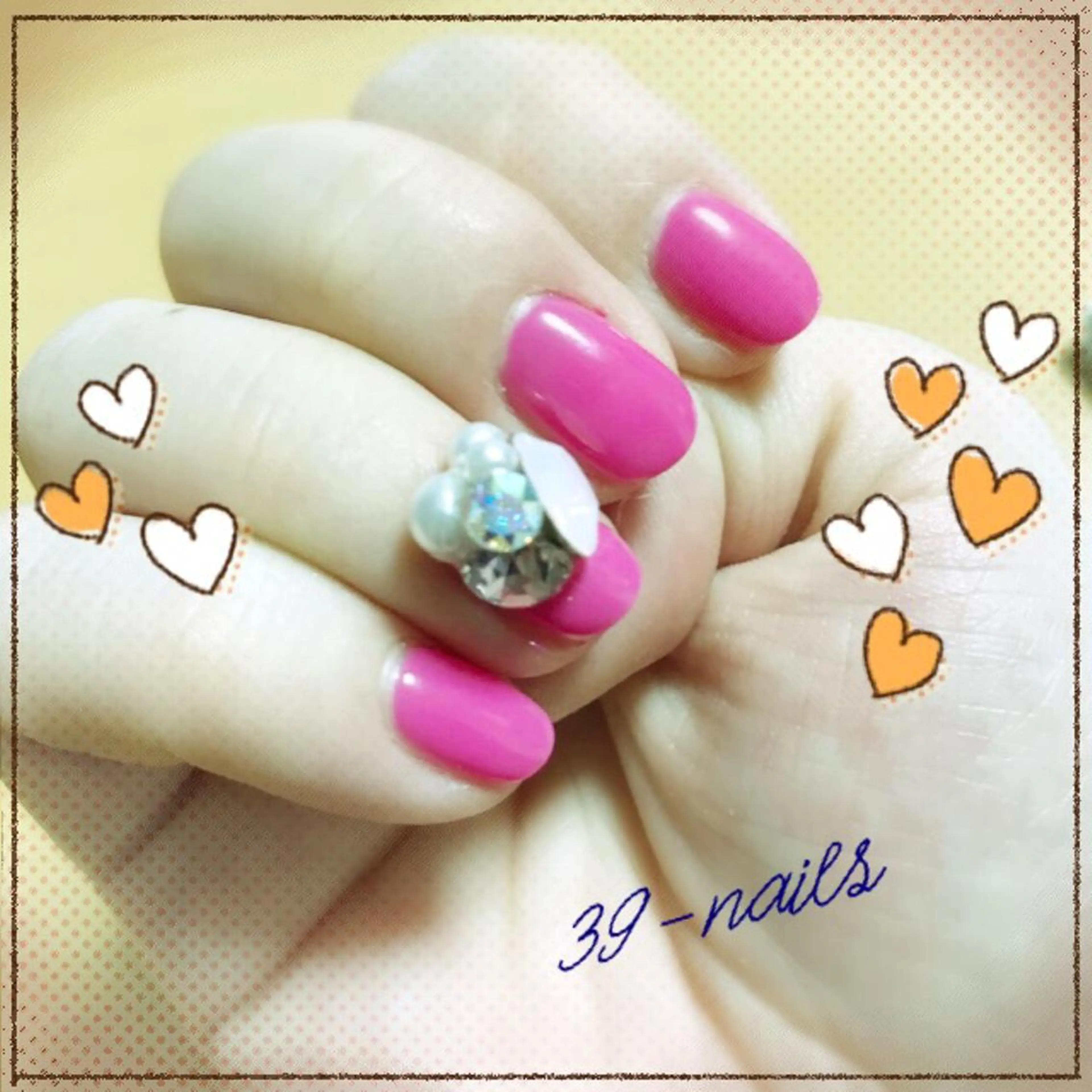 ネイル ゴージャス ワンカラーネイル シンプルネイル 39-nails EharaMikuのネイルデザイン