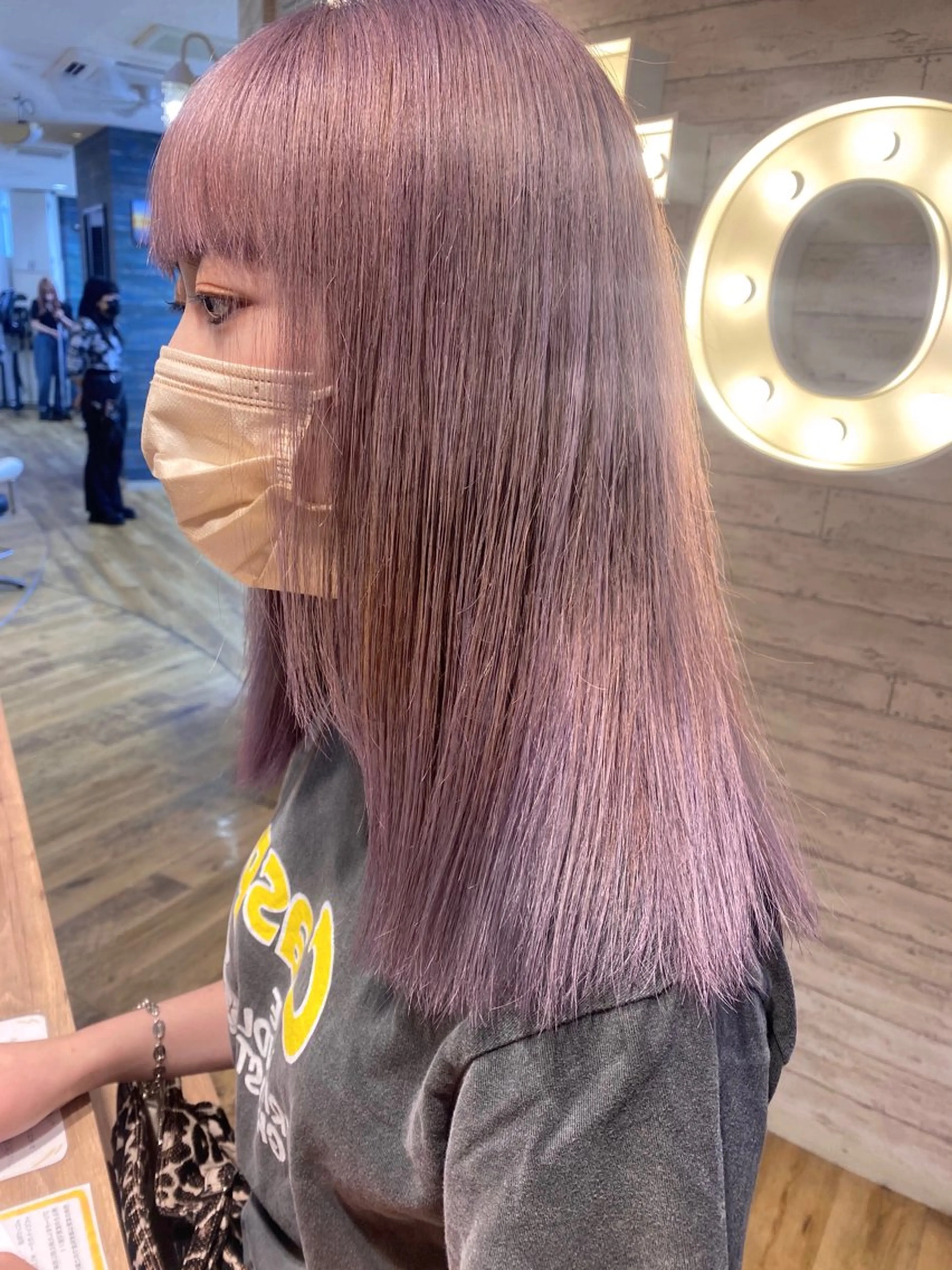 カラー グレージュ ラベンダーカラー ラベンダーグレージュ ラベンダーグレー dot .tokyo所属・中村 彩夏のヘアスタイル
