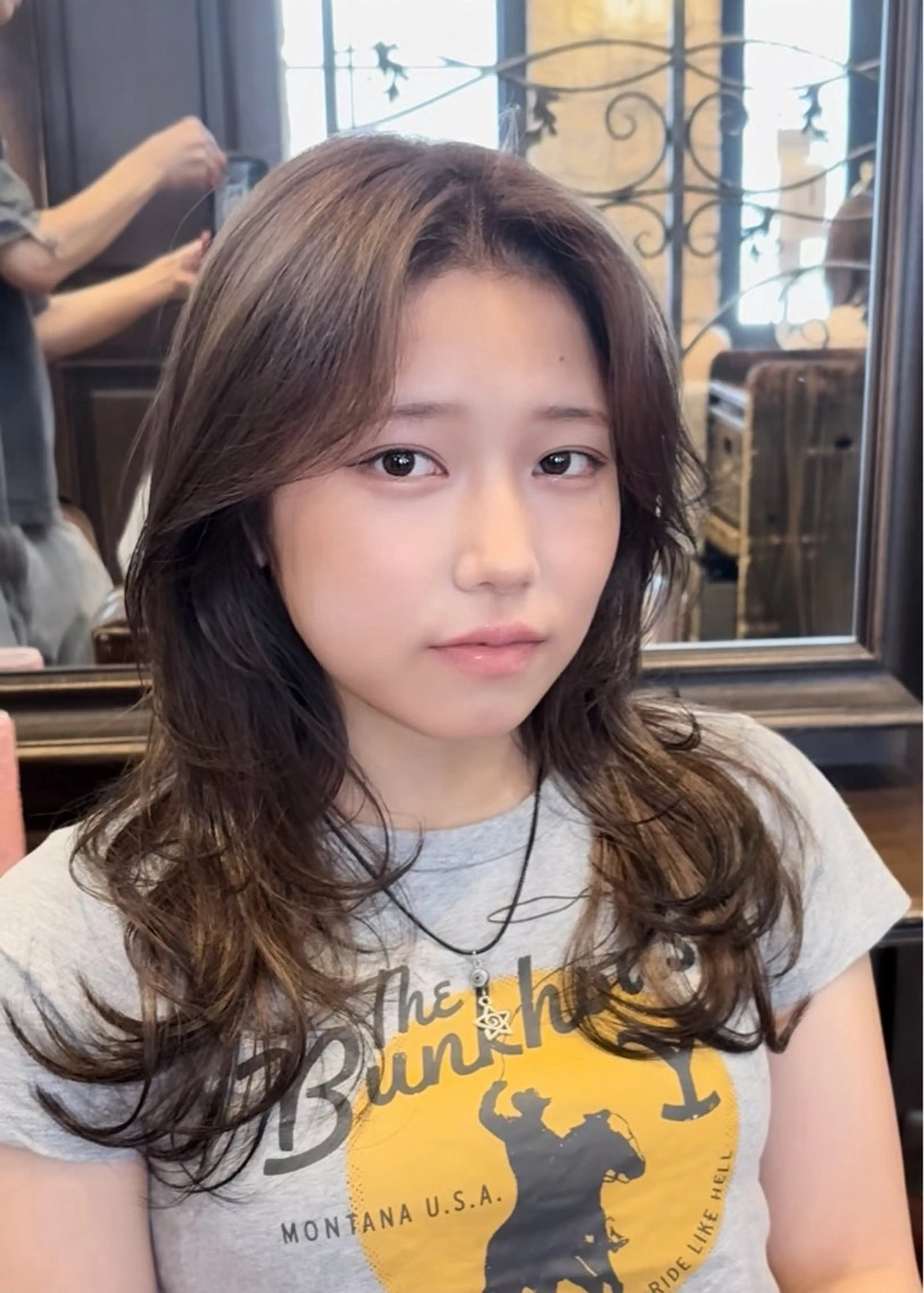 ロング カラー 町田/レイヤーカット ハッシュカット/八木のヘアスタイル