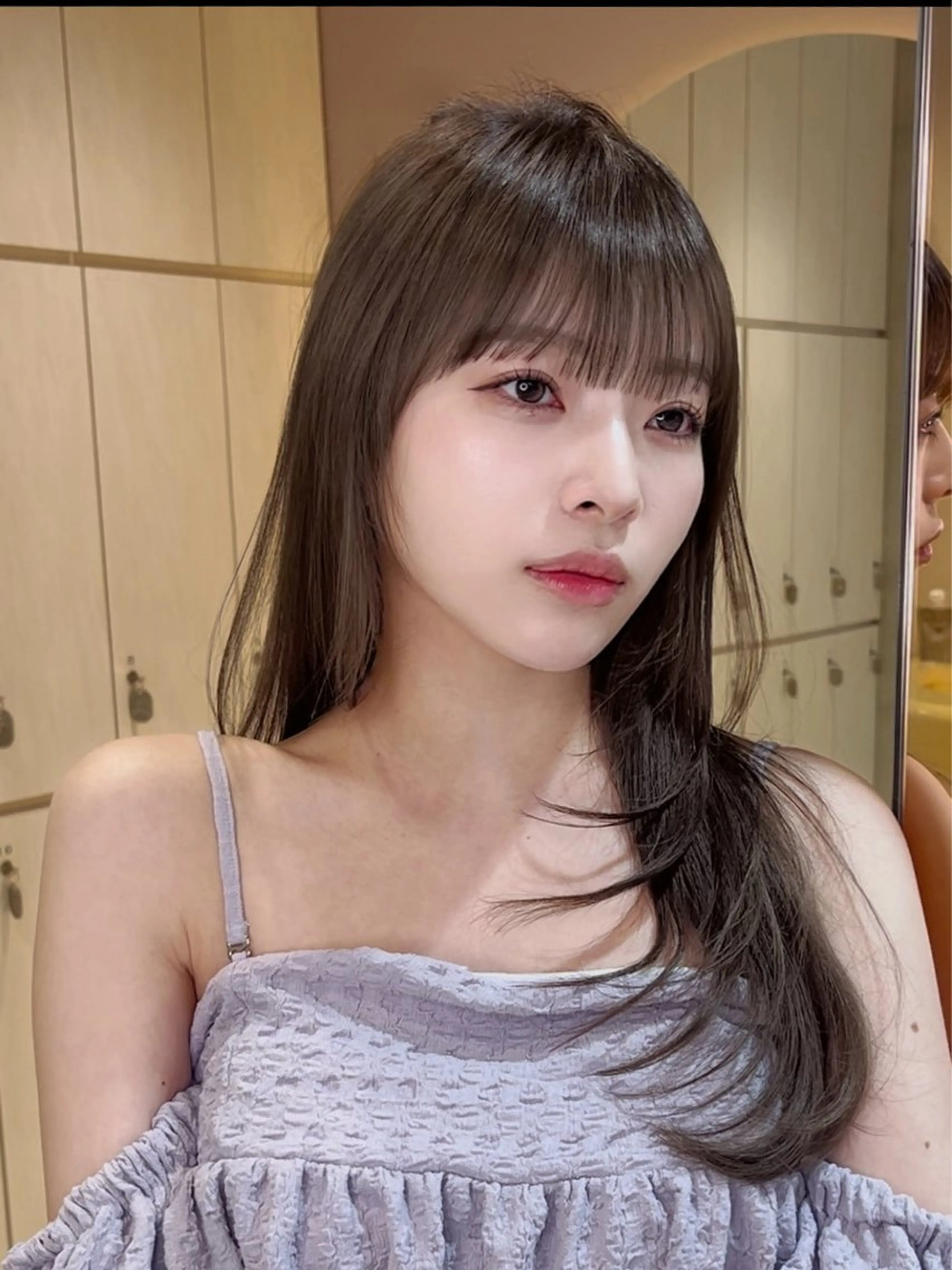 セミロング カラー 大宮レイヤーカット ハッシュ　柏崎颯刀のヘアスタイル