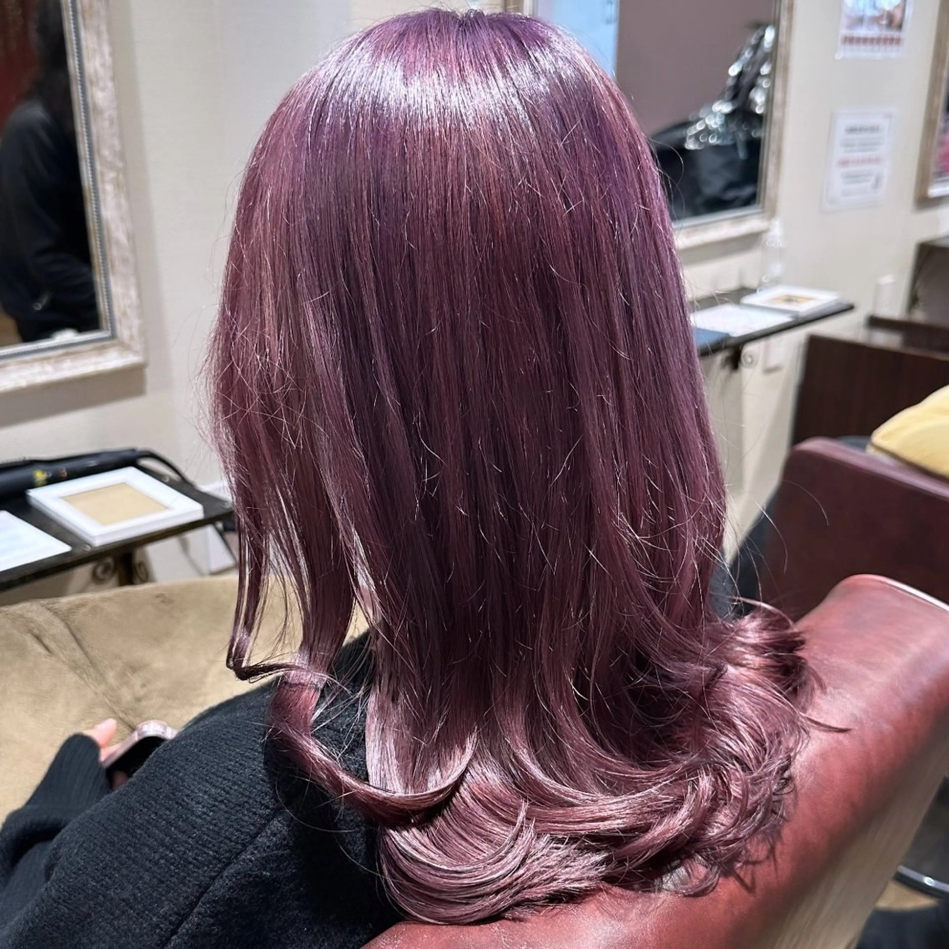セミロング カラー ブリーチ ラベンダーカラー カット ヘアカラー トリートメント 柔らかいcolor ￤韓国￤🩰マユ🩰のヘアスタイル