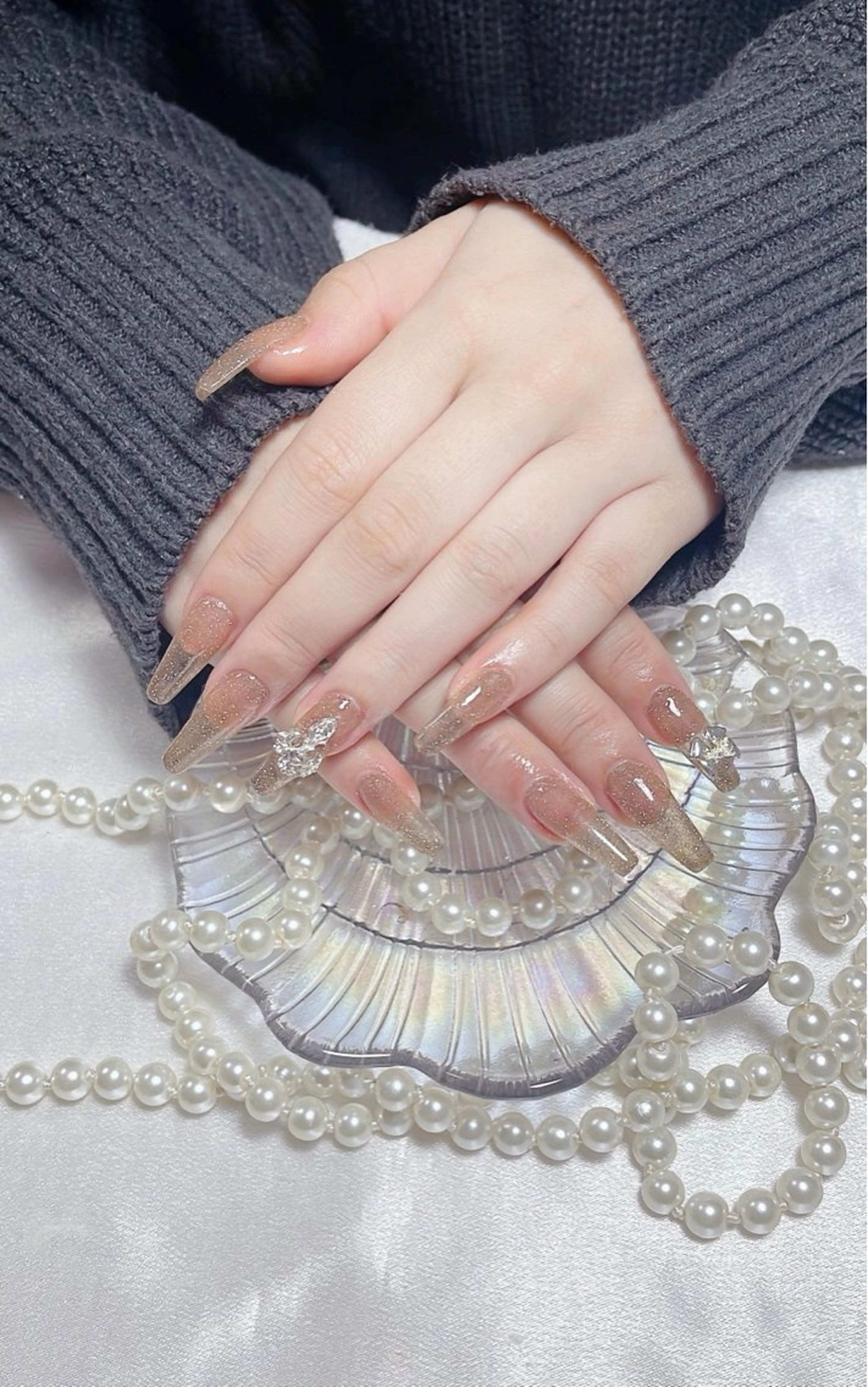 10本チップ長さ出し（オフ別）+ワンカラー💅orラメ💅2色までokの写真