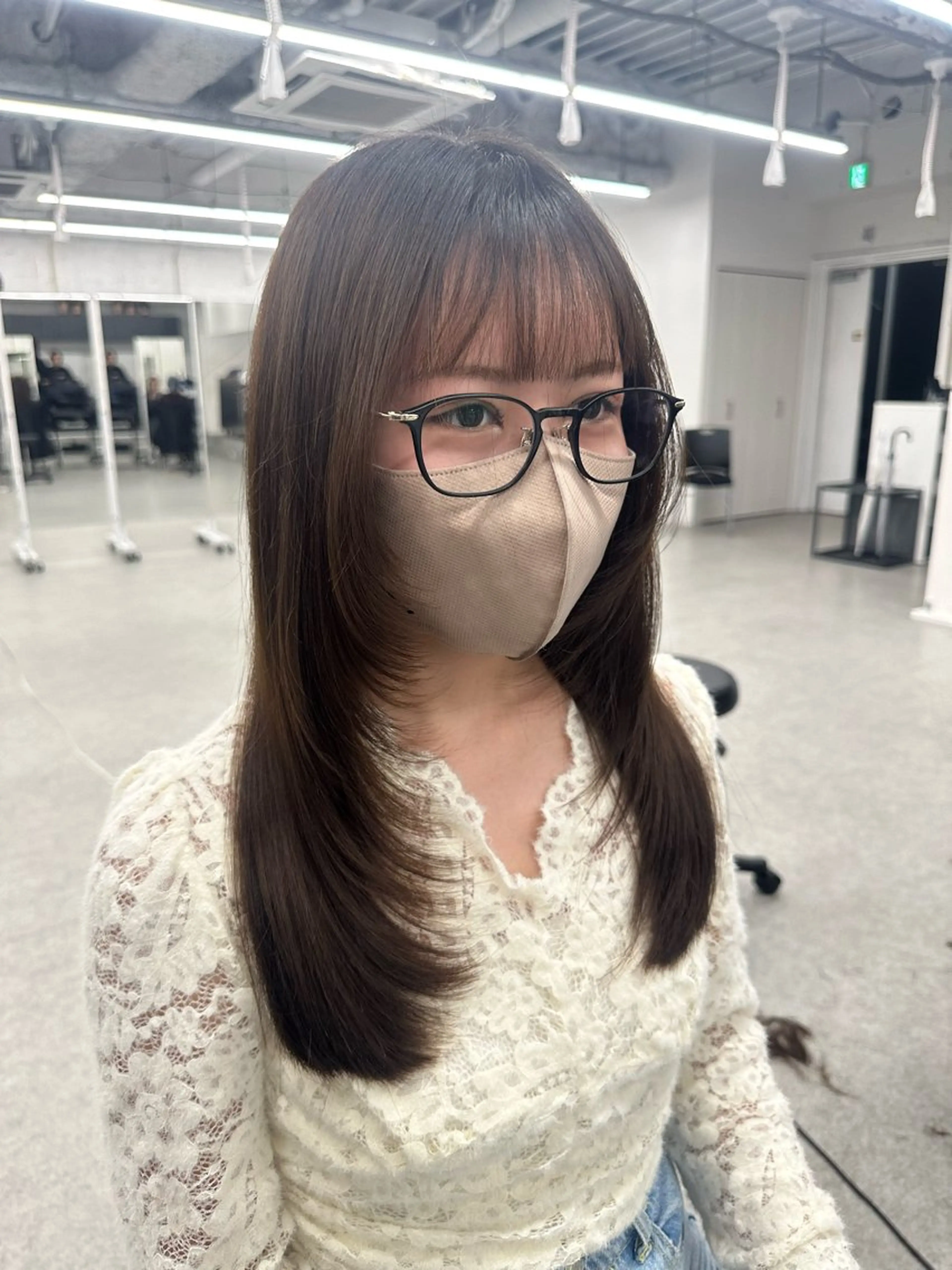 ロング 韓国風ヘア レイヤーカット カット 韓国ヘア忠実再現/ 韓国ヘア/tomoのヘアスタイル