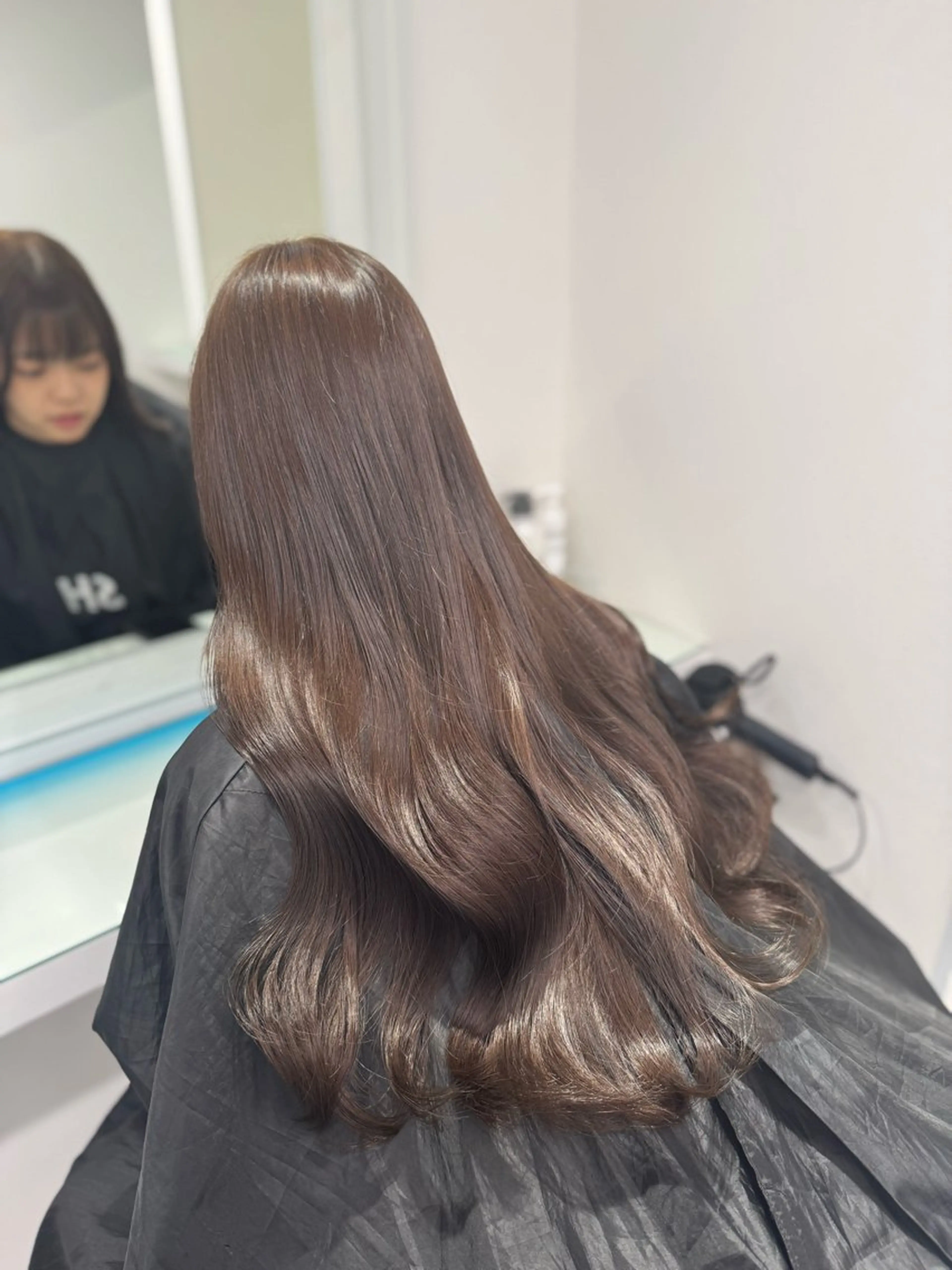 ロング カラー ヘアカラー トリートメント ヘッドスパ ヘアセット 透明感 カラーしゅうじのヘアスタイル
