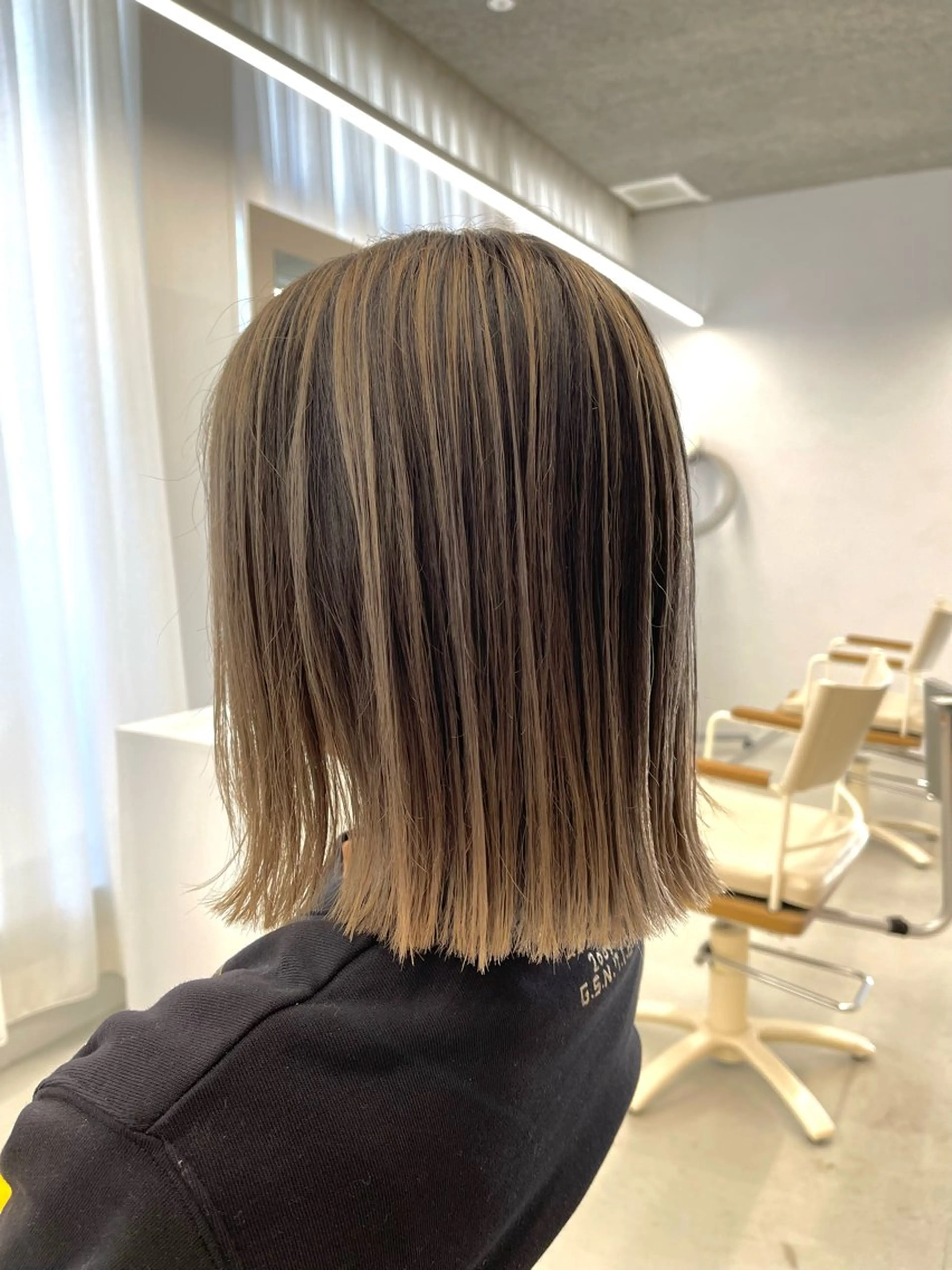 ミディアム カラー 柴田泰秀sotti. 髪質改善/ブリーチのヘアスタイル