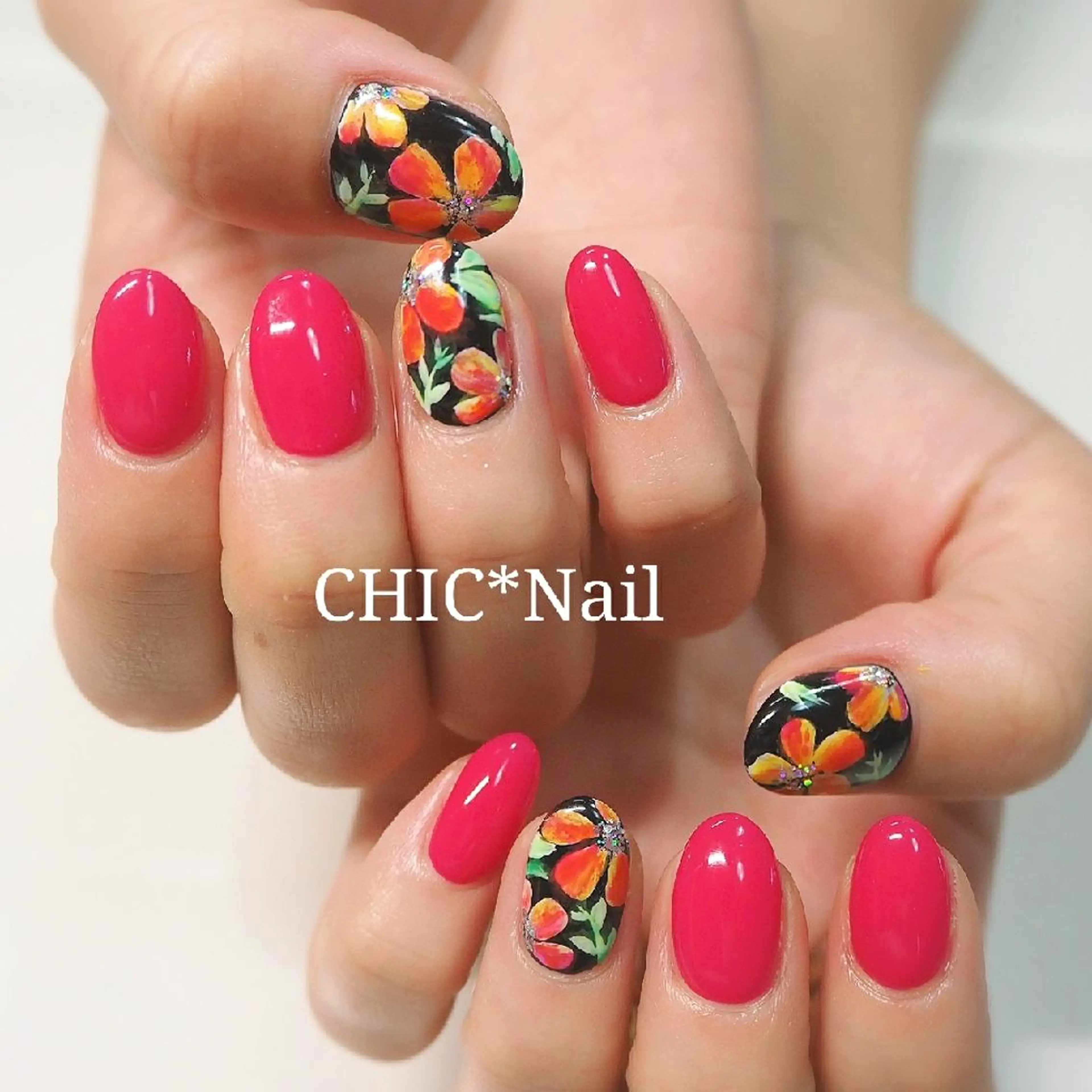 ネイル フラワーネイル Chic. nailのネイルデザイン