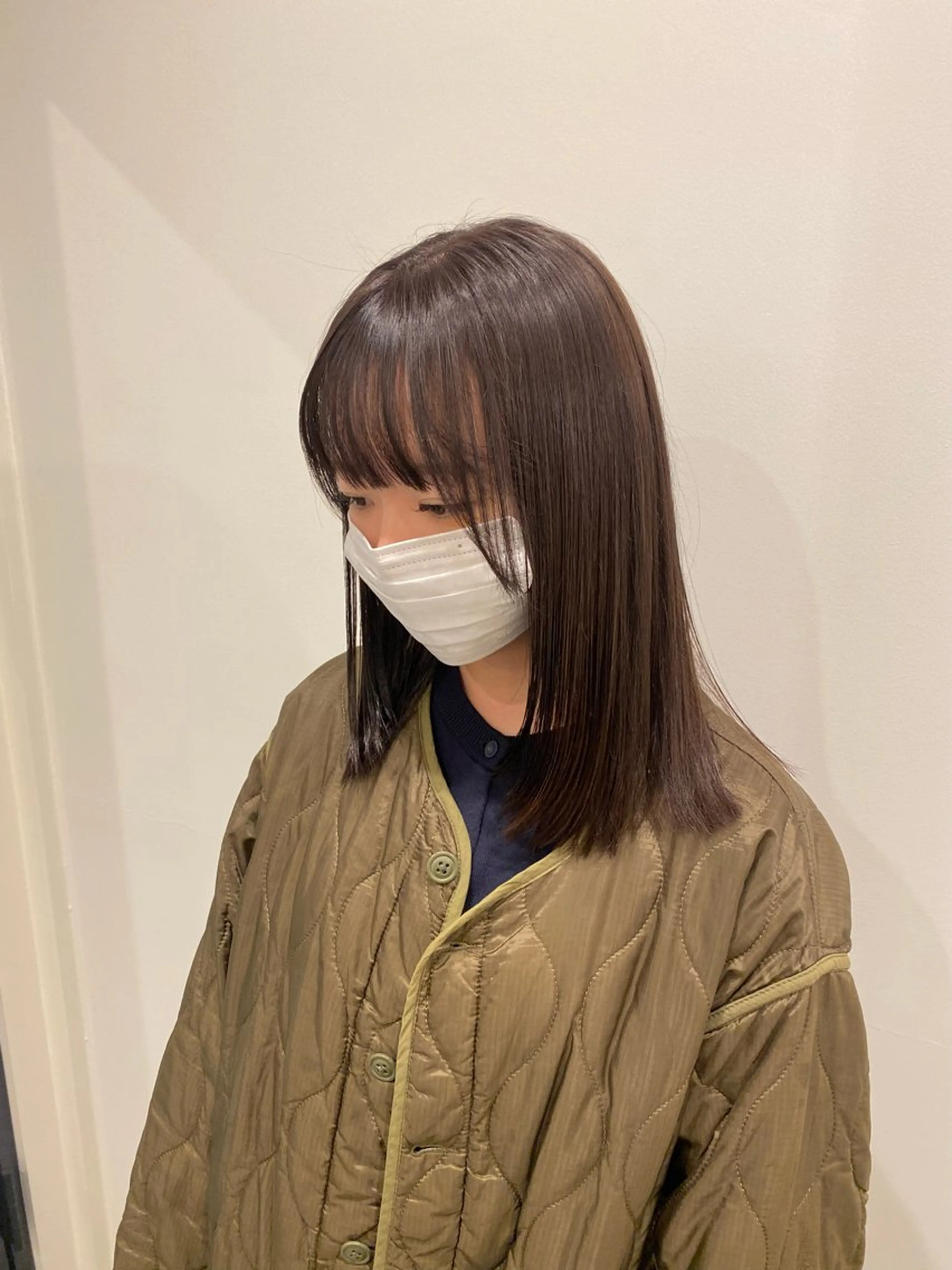 ミディアム カラー グレージュ カット ヘアカラー トリートメント 🍑 モモカ🍑のヘアスタイル