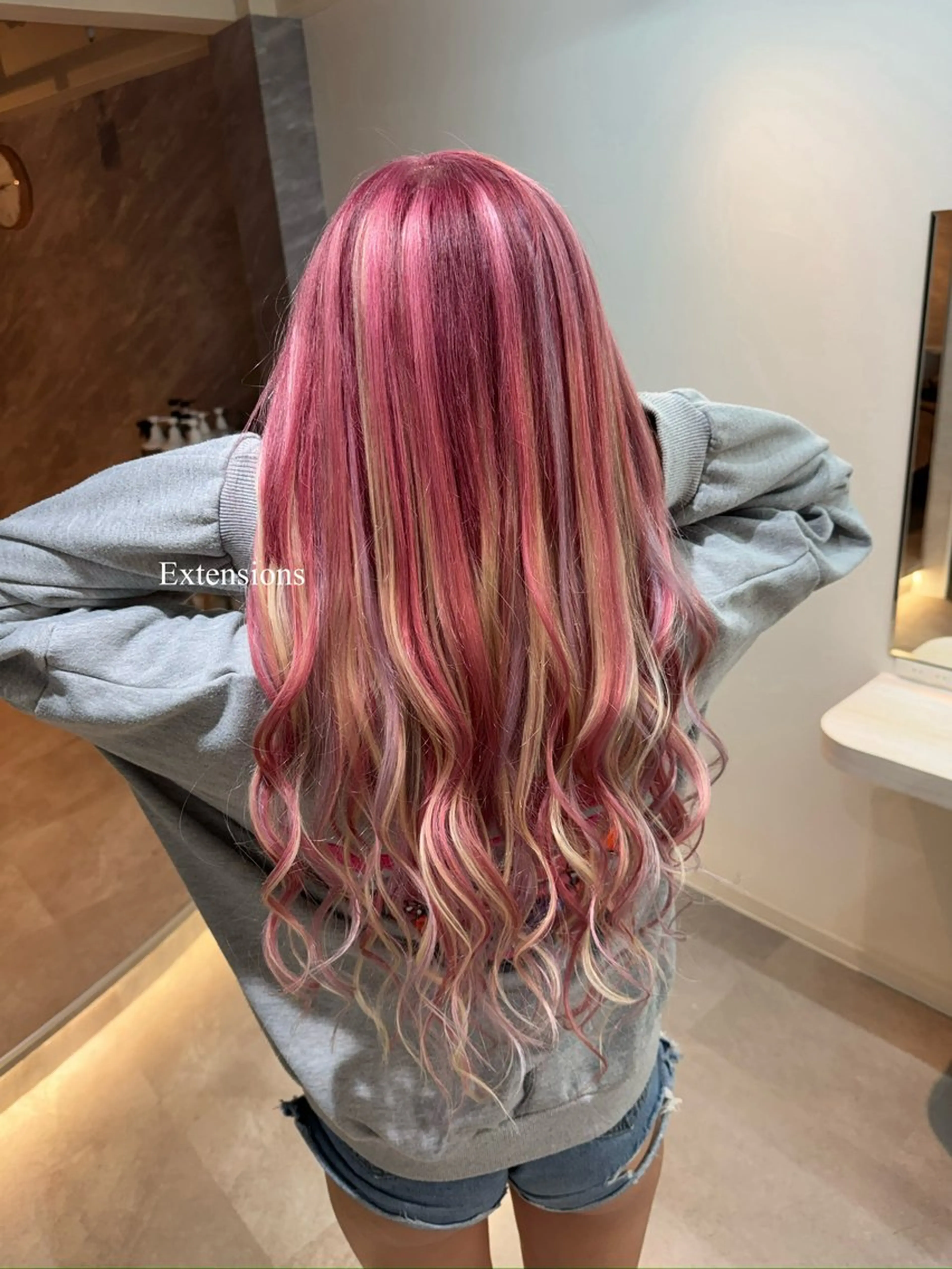 ロング カラー エクステ 池袋メンズ指名率 No.1飯塚✂️のヘアスタイル