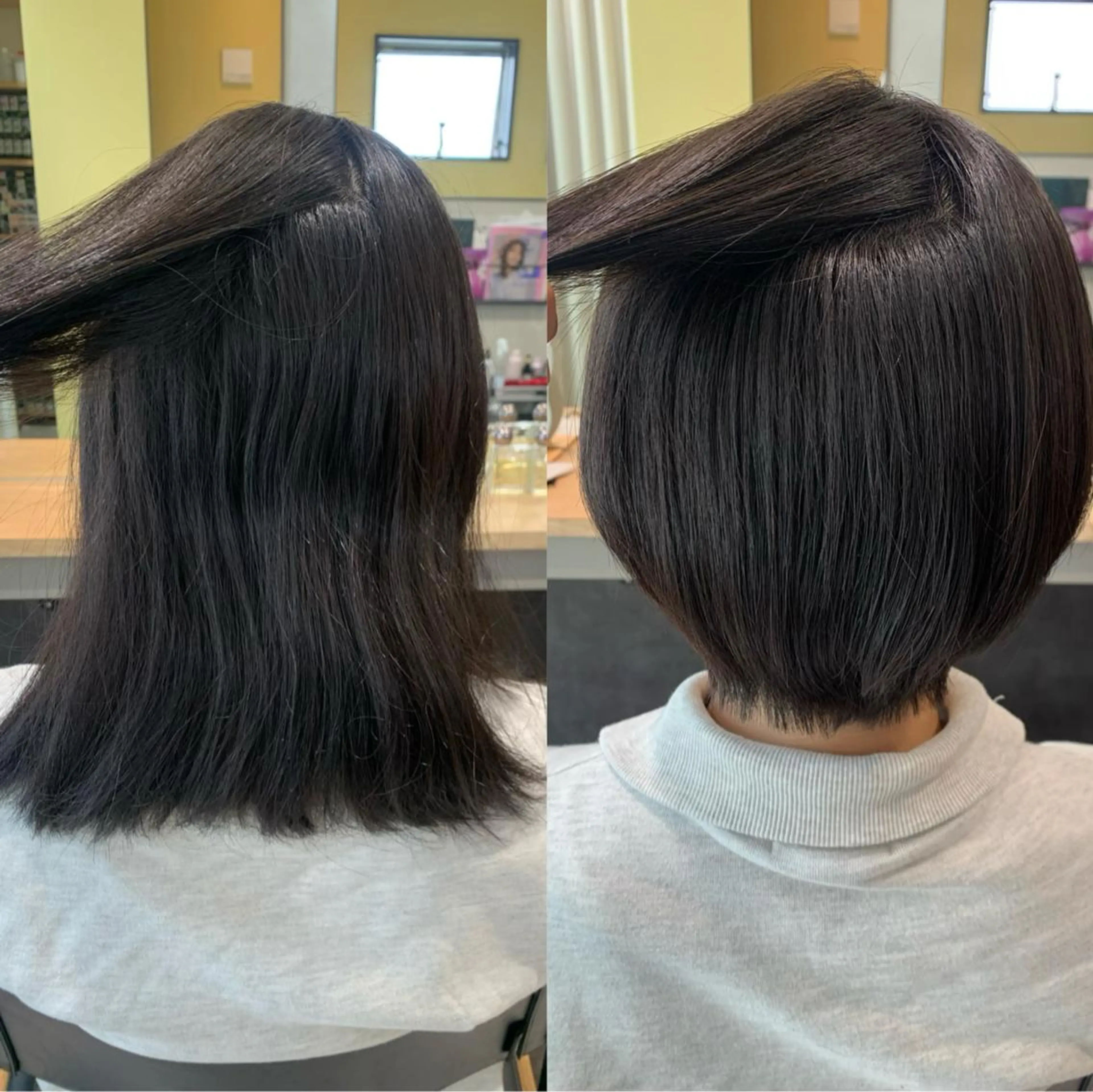 ショート パーマ ストレートパーマ カット 縮毛矯正 トリートメント hub hair レイヤー/透明感のヘアスタイル