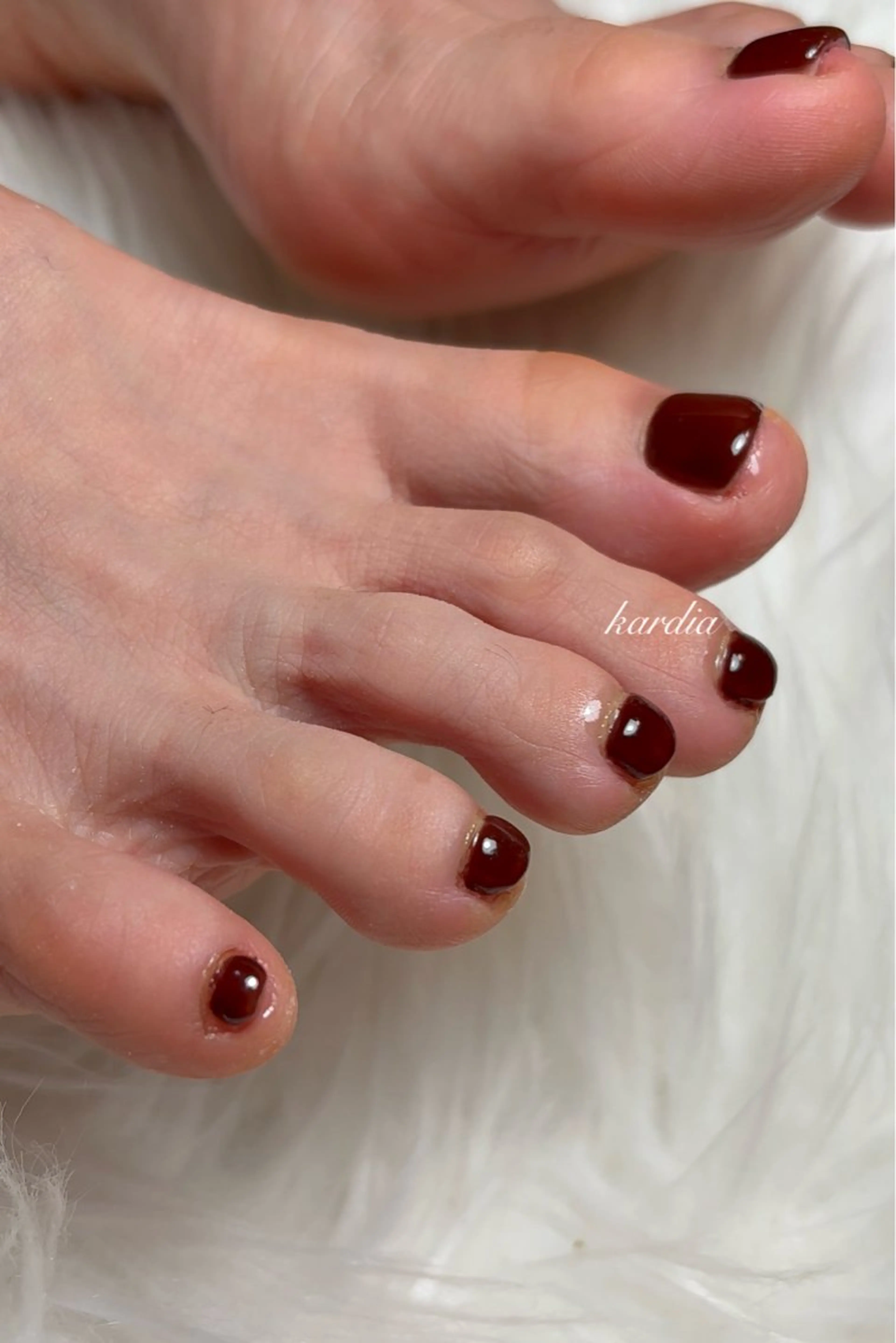 ネイル フットネイル καρδιά -ｶﾙﾃﾞｨｱ-のネイルデザイン