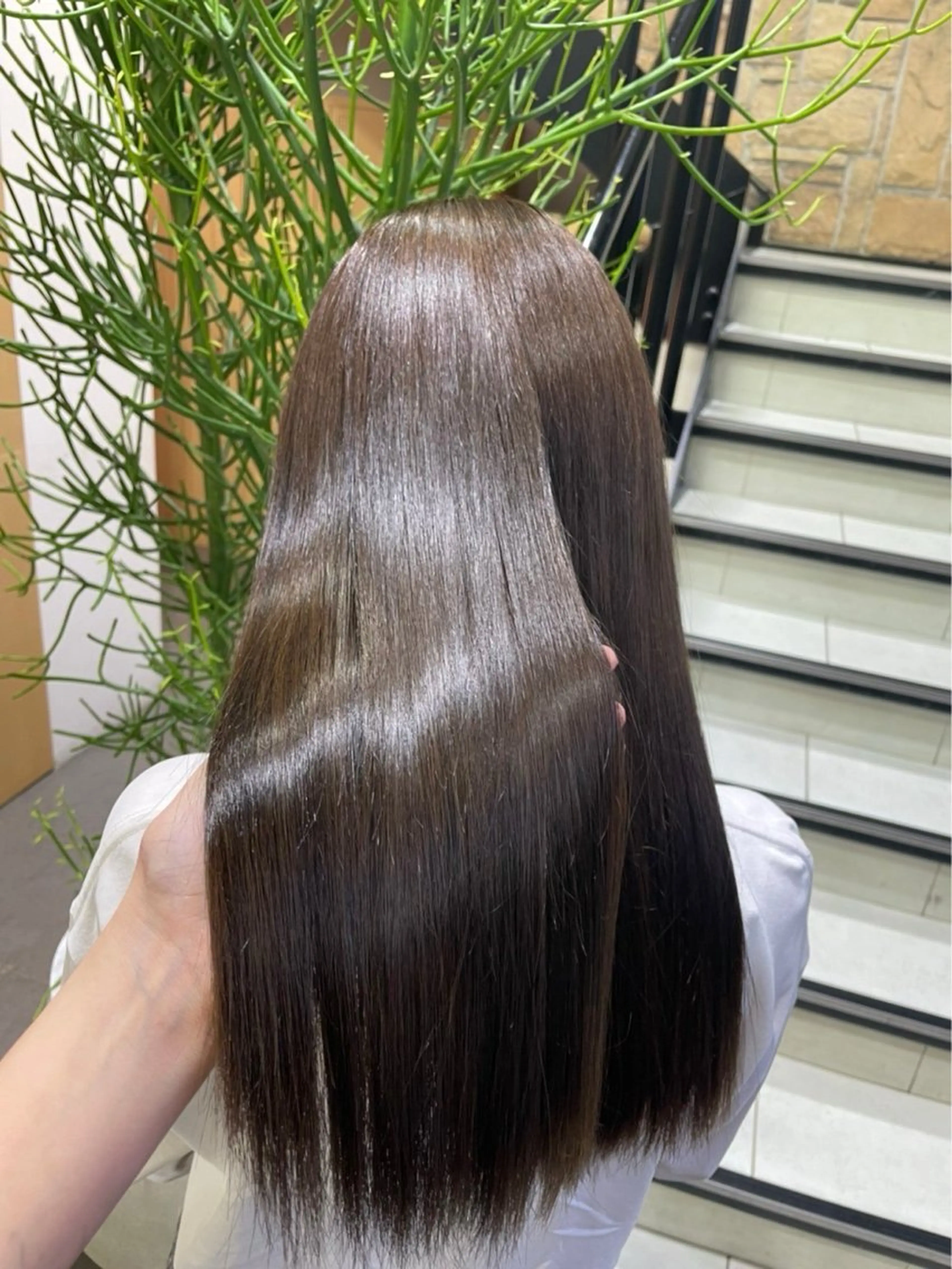 ミディアム カラー カット ヘアカラー トリートメント 艶カラー/eye 🫧ྀི/栞のヘアスタイル