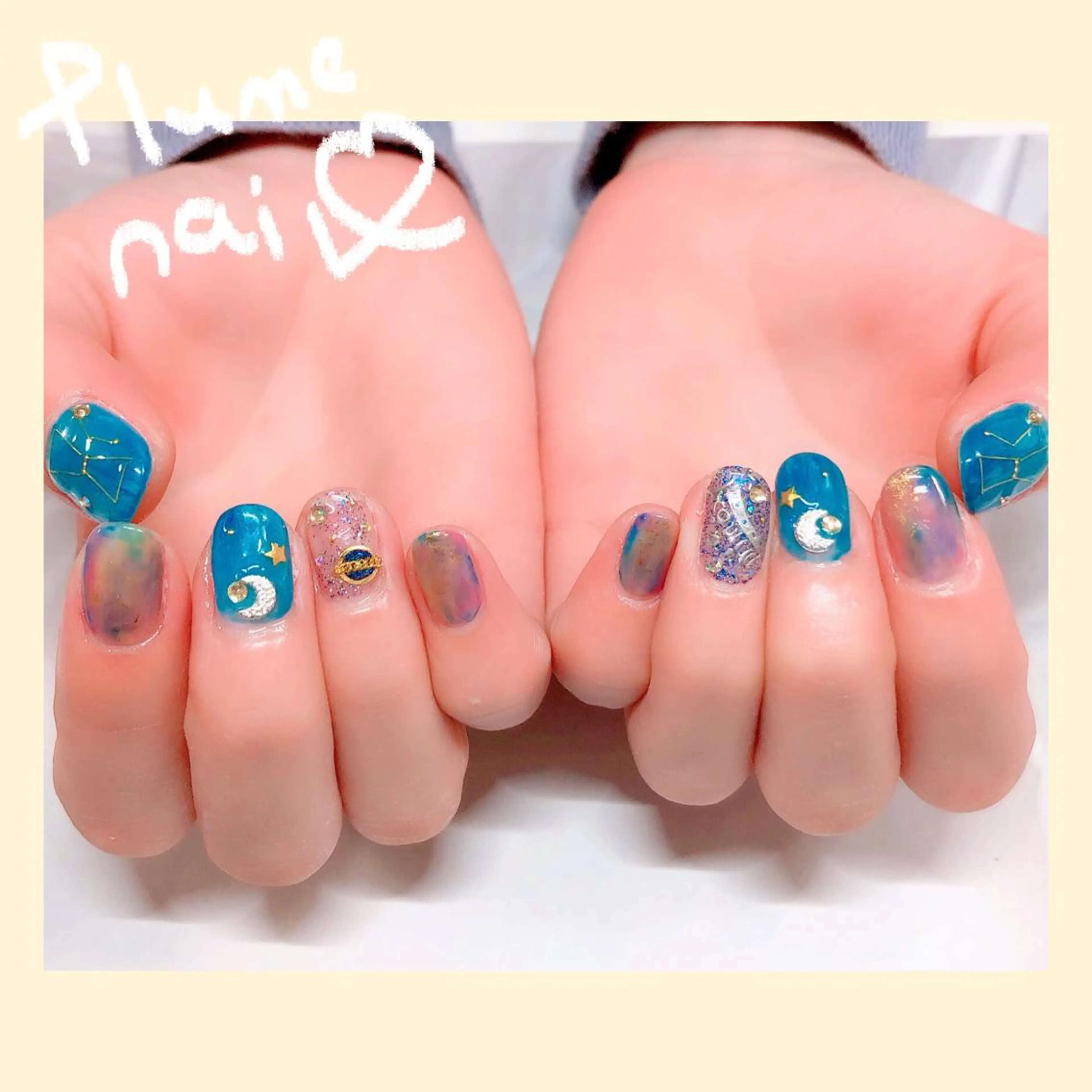 ネイル キラキラネイル 韓国ネイル 春ネイル ストーンネイル 冬ネイル その他 plume nail ☆韓国ネイルのネイルデザイン