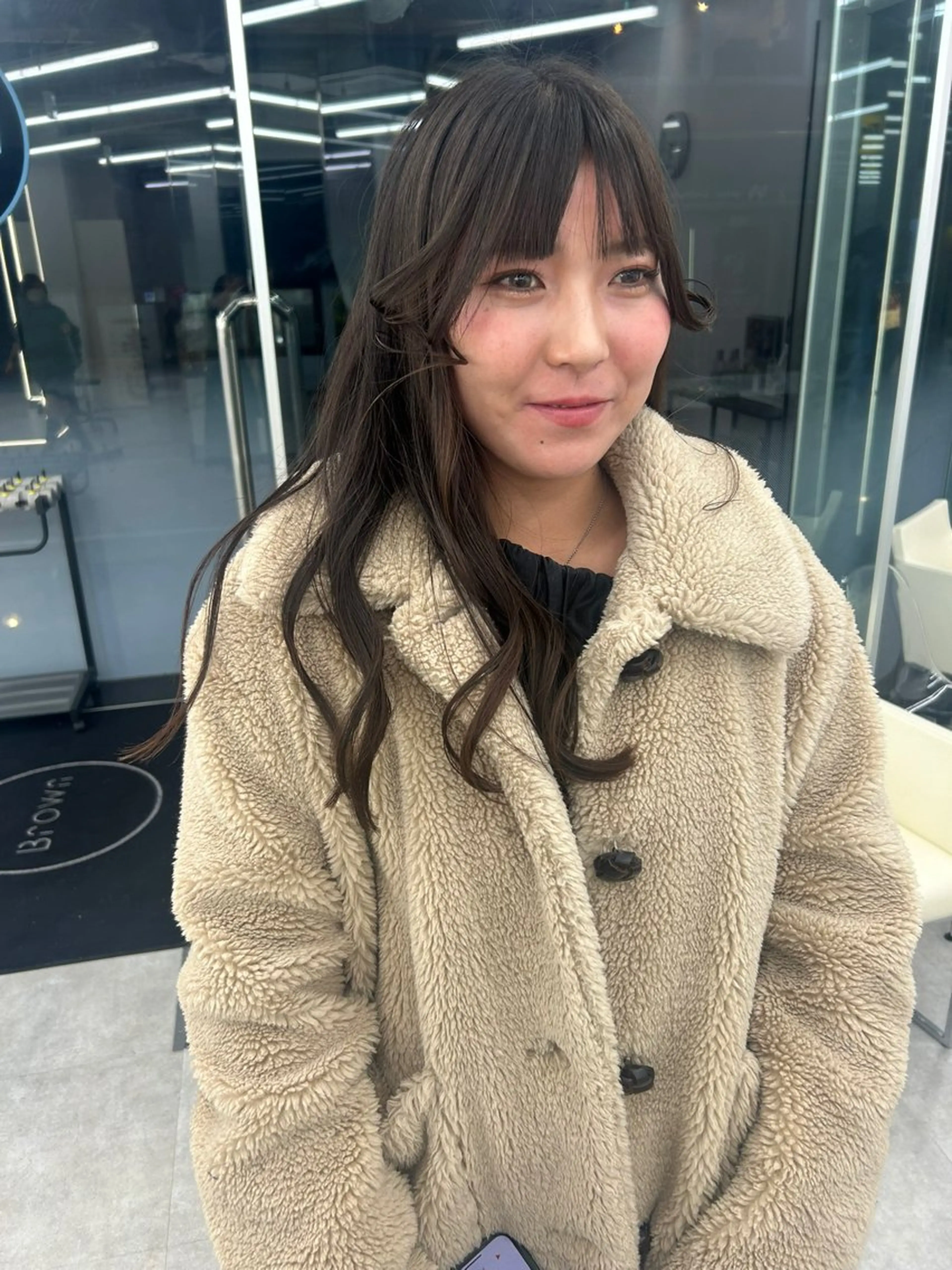 セミロング カット はるか/ブリーチカラ ー/ヘアアレンジ🤍のヘアスタイル