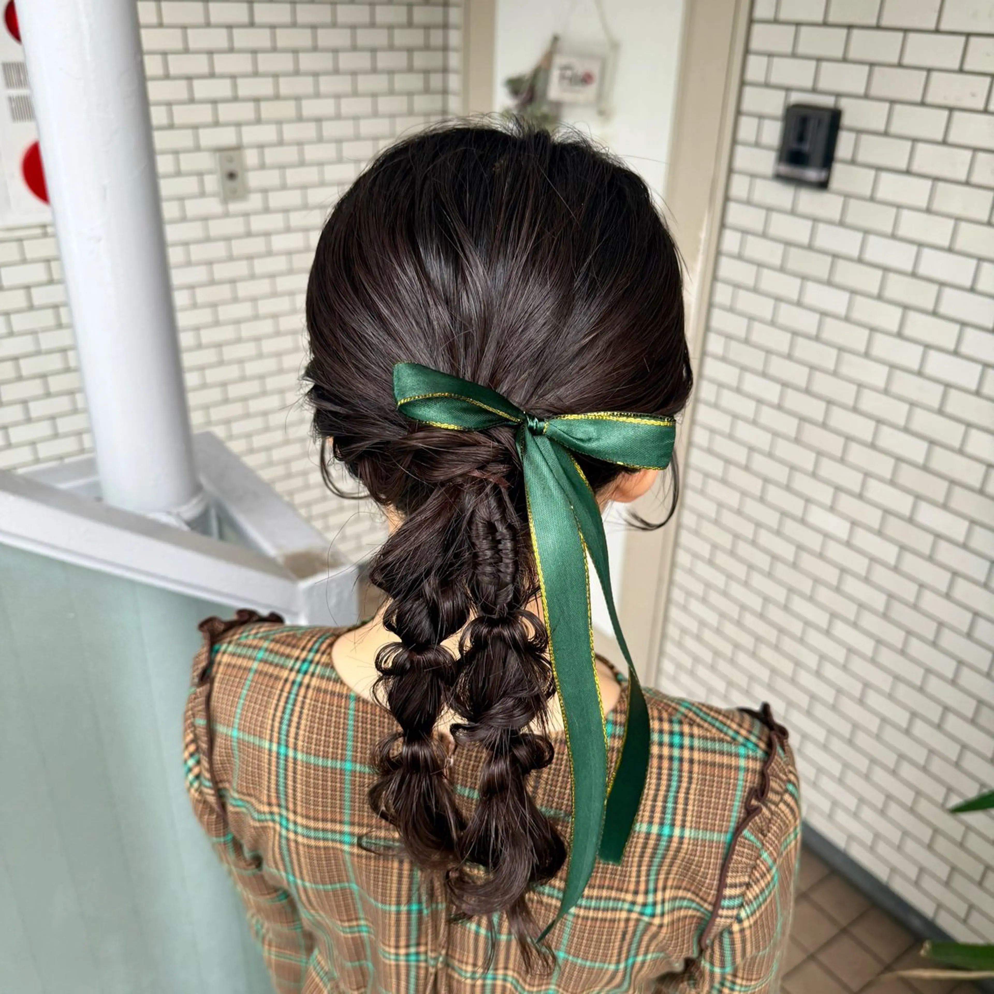 ミディアム ヘアアレンジ 成人式 ハーフアップ 結婚式・ブライダル 卒業式のヘアスタイル ヘアセット 褒められヘアメイク /‎ボブ女子🐶みおのヘアスタイル