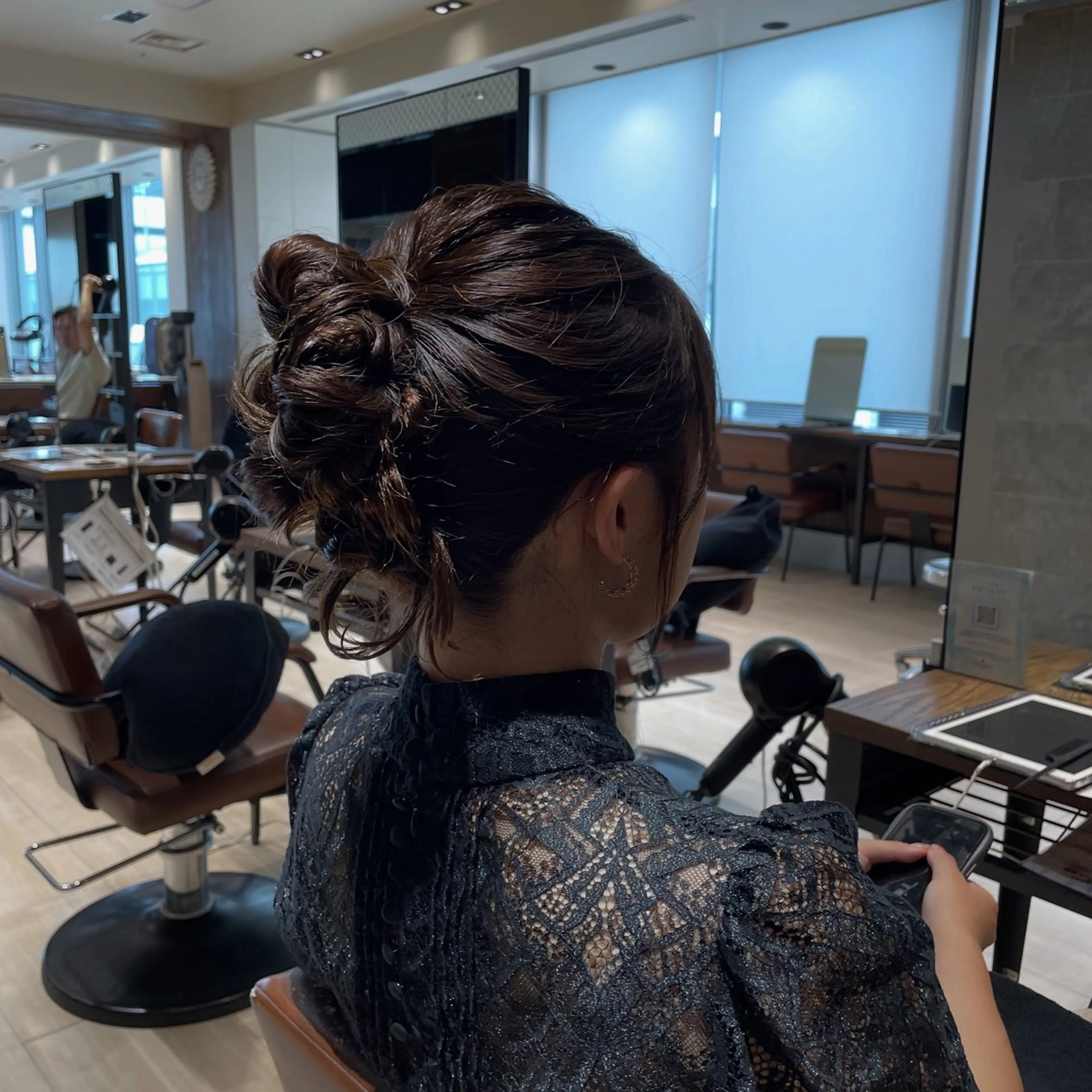 ヘアアレンジ ヘアセット 艶カラー/アレンジ/ はまぐちうみのヘアスタイル