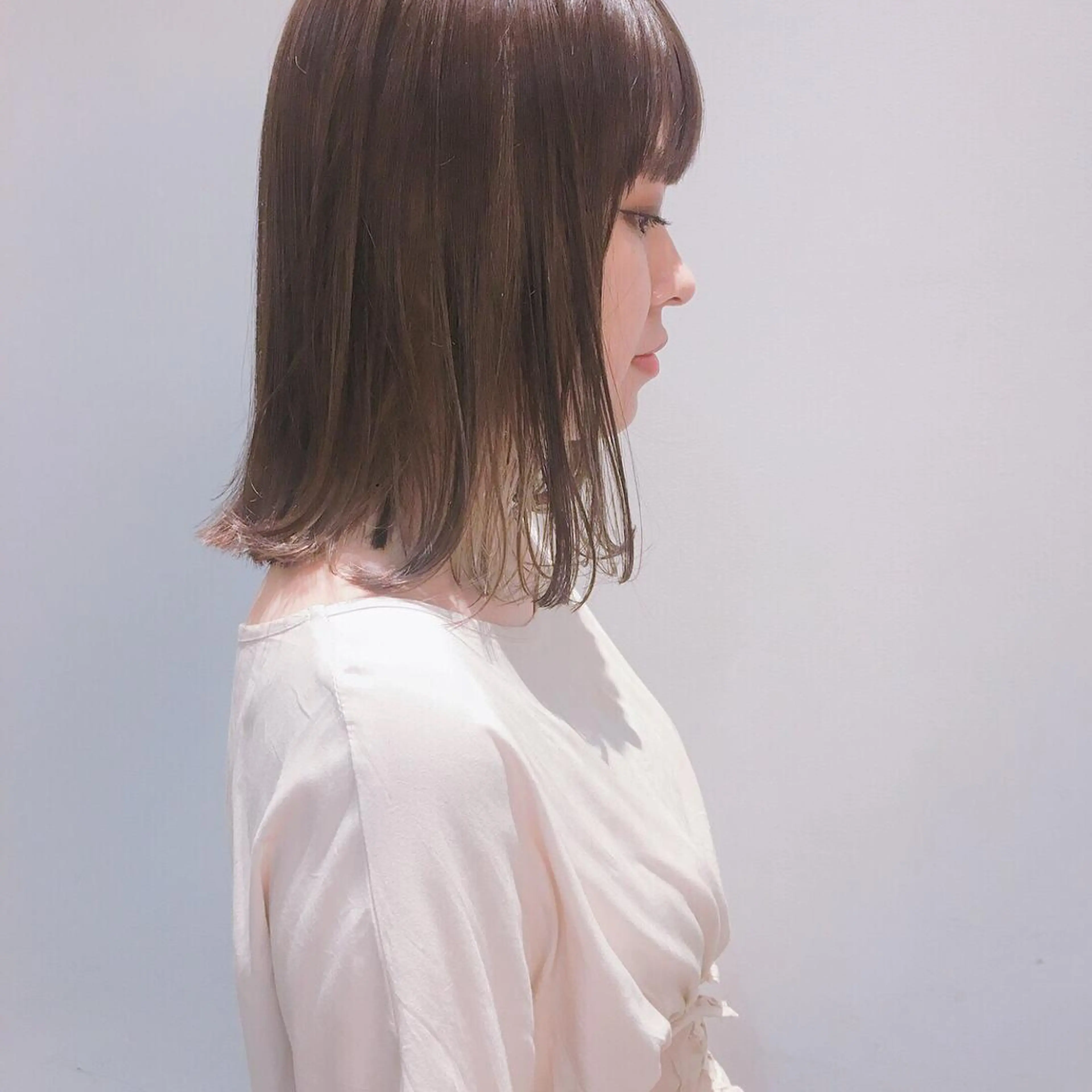 ミディアム カラー ベージュカラー インナーカラー 髪質改善/トリート メント/益田直幸のヘアスタイル