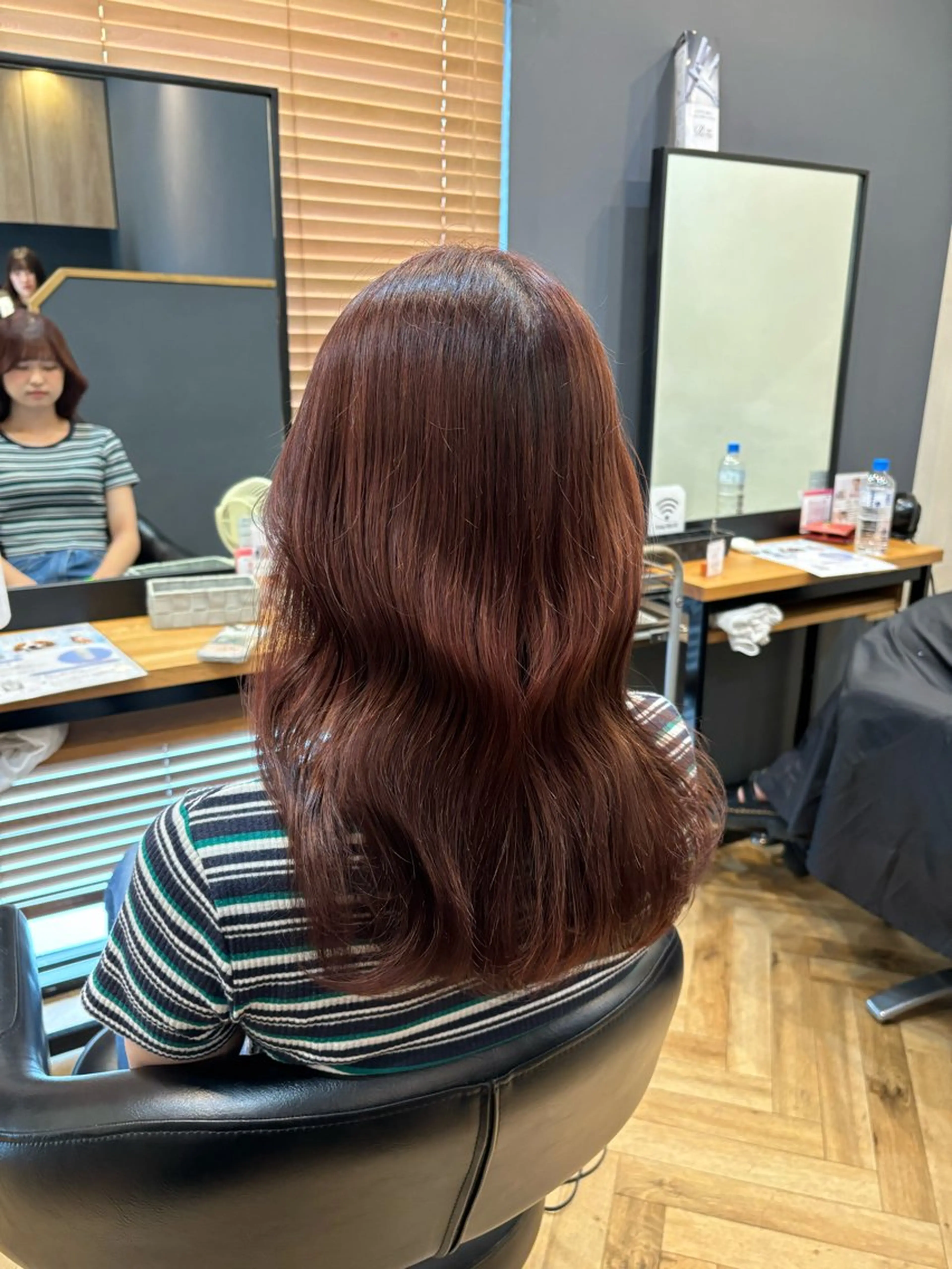 セミロング ヘアカラー トリートメント 韓国ヘア/レイヤー 🇰🇷/艶髪/長橋のヘアスタイル