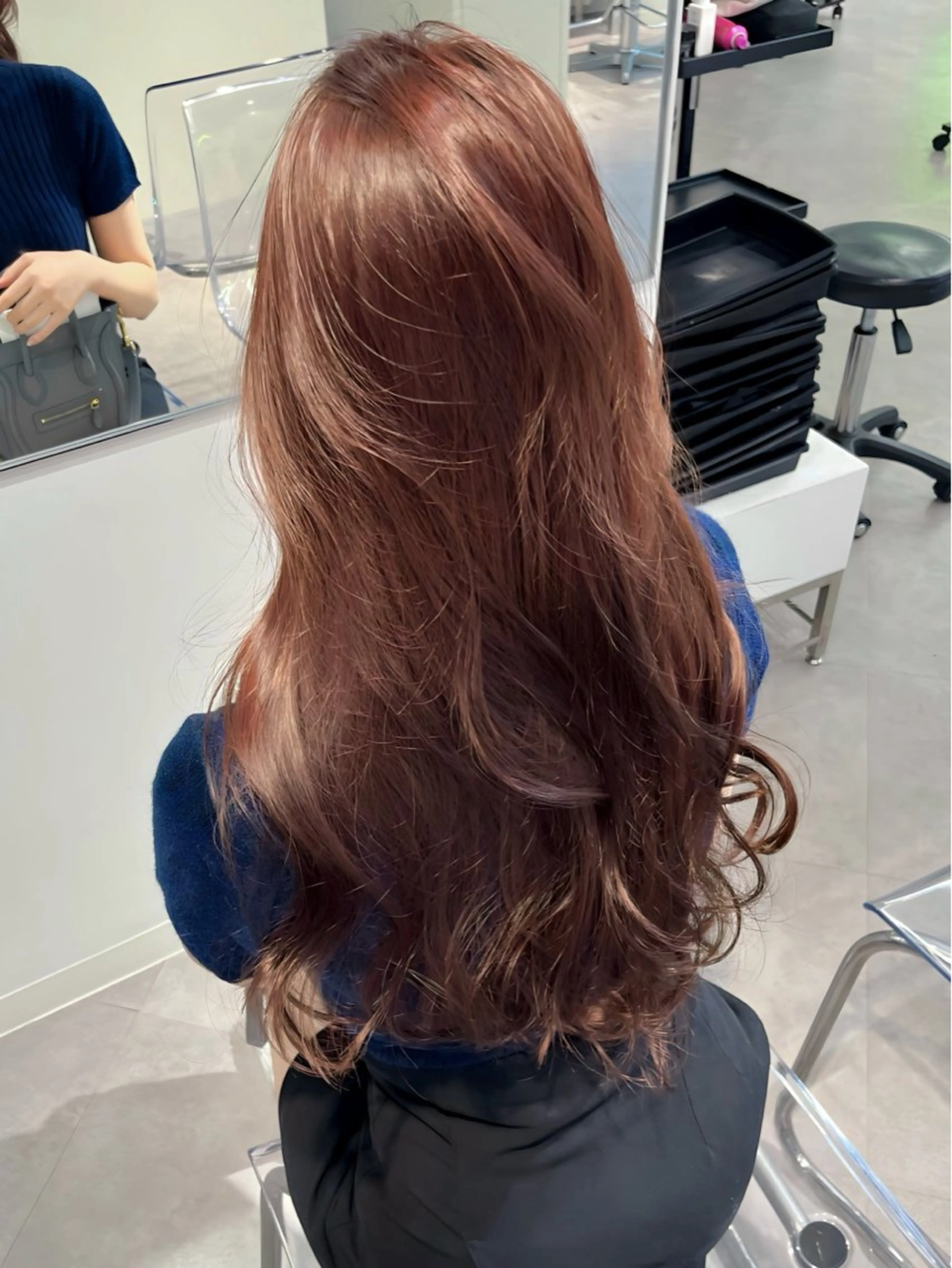 ロング カラー カット ヘアカラー トリートメント 韓国ハッシュカット/ 新宿/髪質改善/岡崎のヘアスタイル