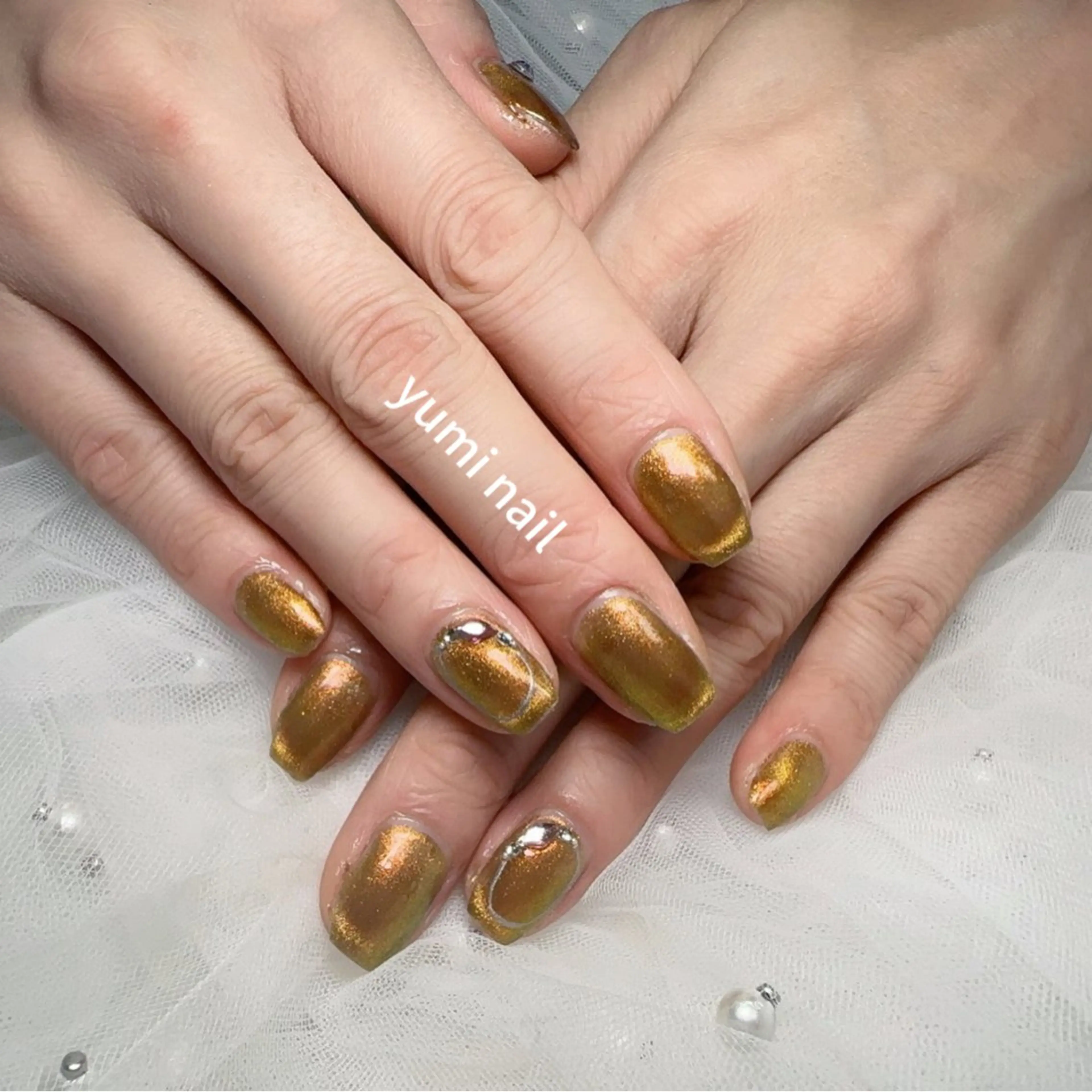 ネイル ハンドネイル 𝐲𝐮𝐦𝐢🎀 長さ出しデザイン専門のネイルデザイン