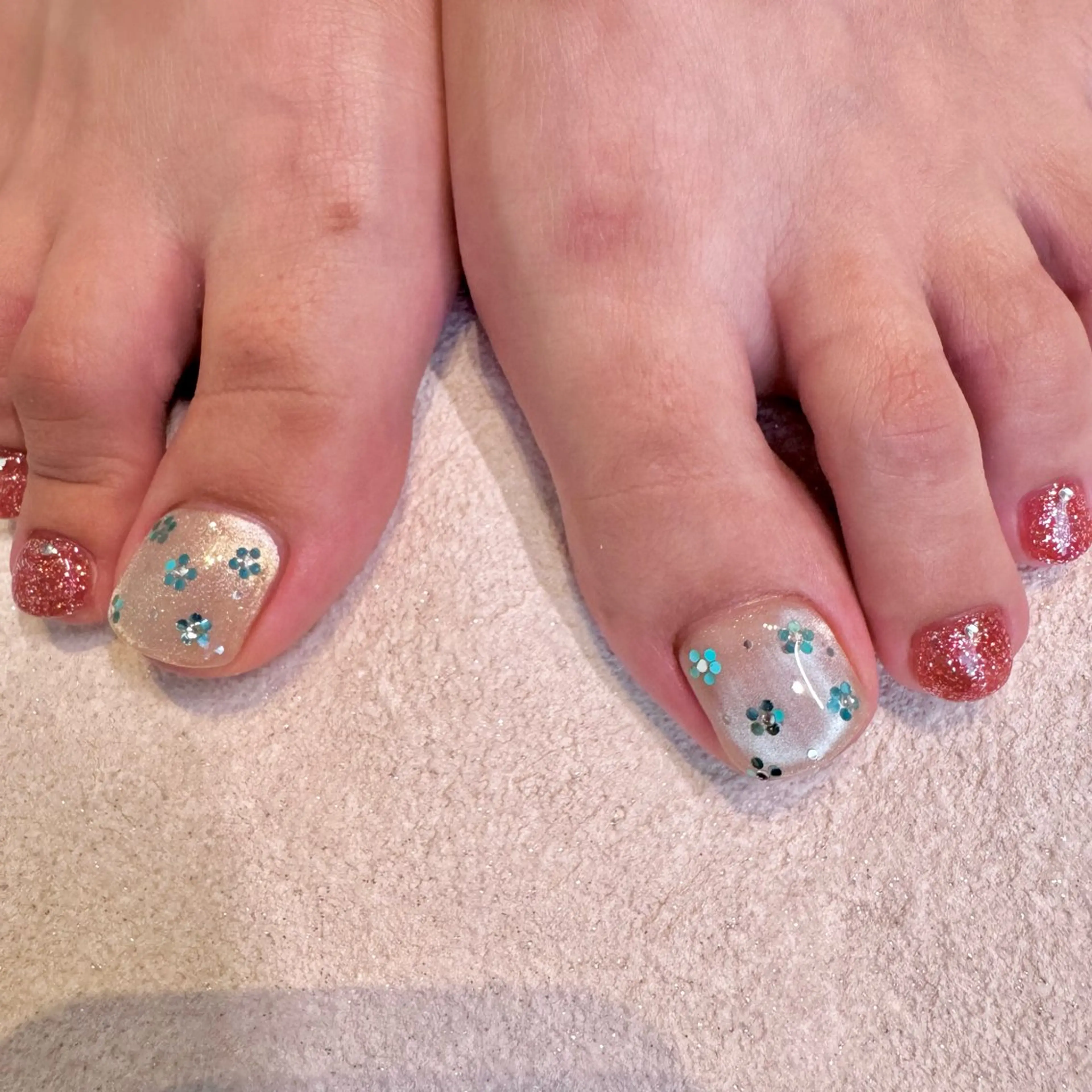 ネイル フットネイル フットネイル nail salon e'mu💐のネイルデザイン