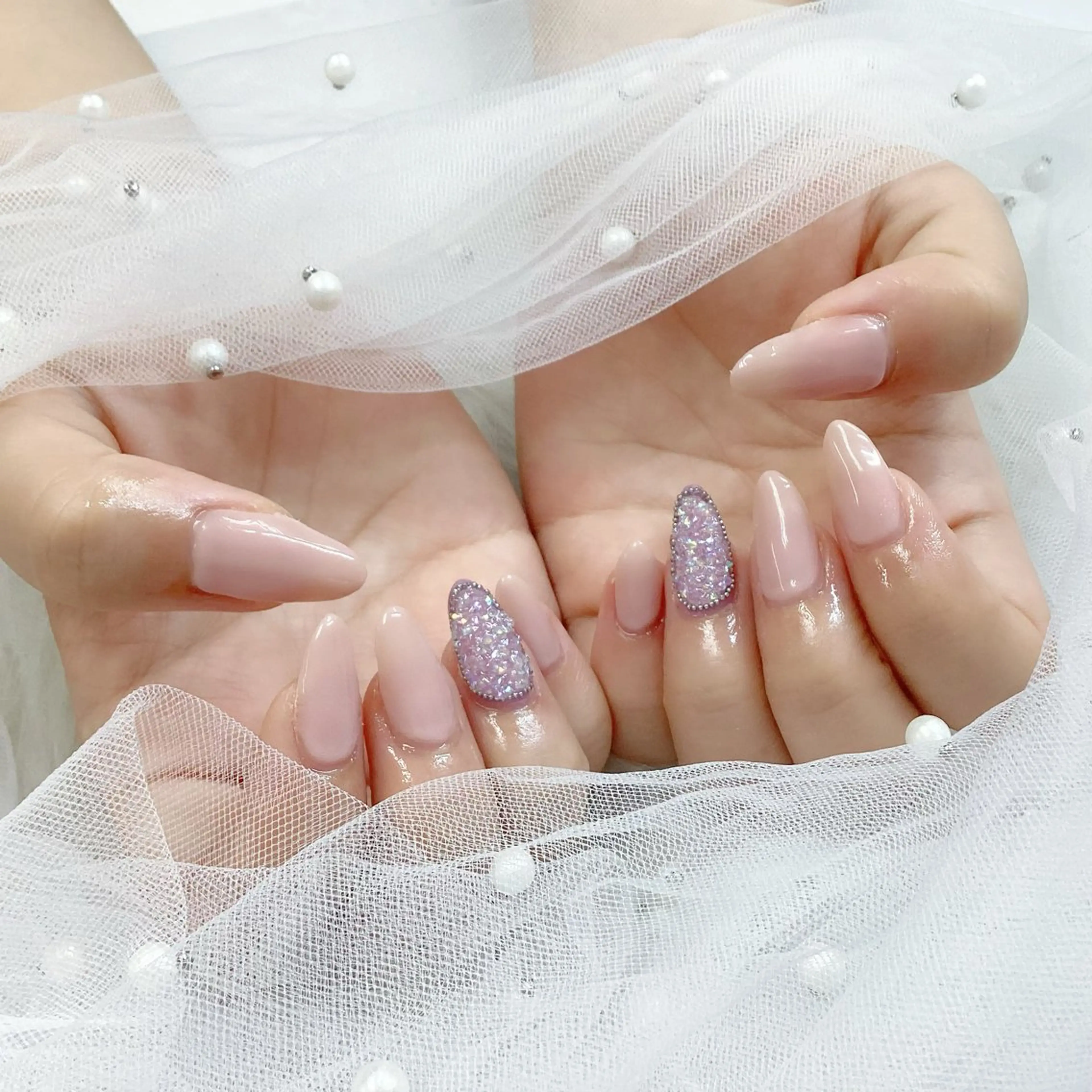 ネイル パーツ全部¥110 サロンミミのネイルデザイン