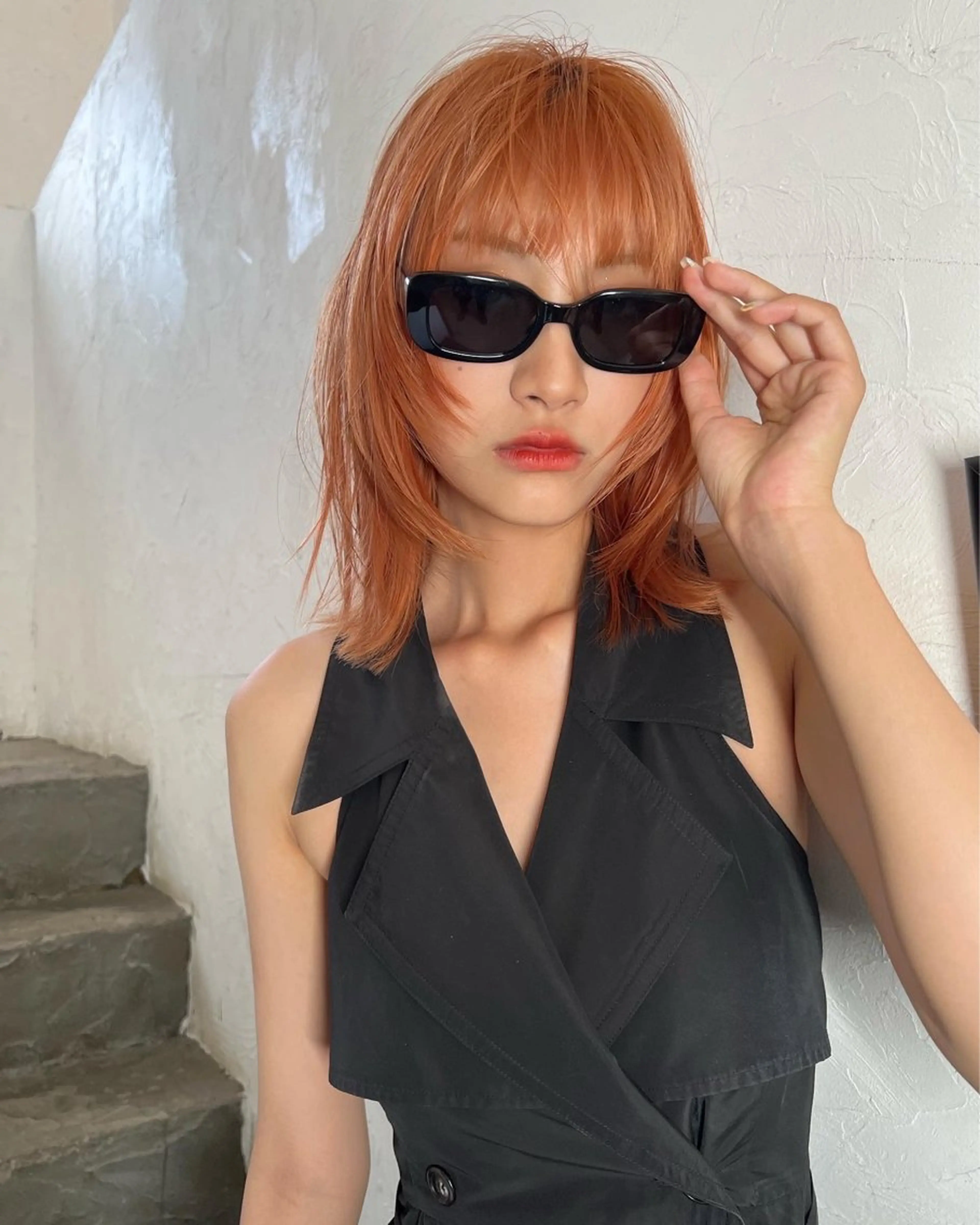 ロング カラー 🇨🇳ワンホンヘア 下田鉄也のヘアスタイル