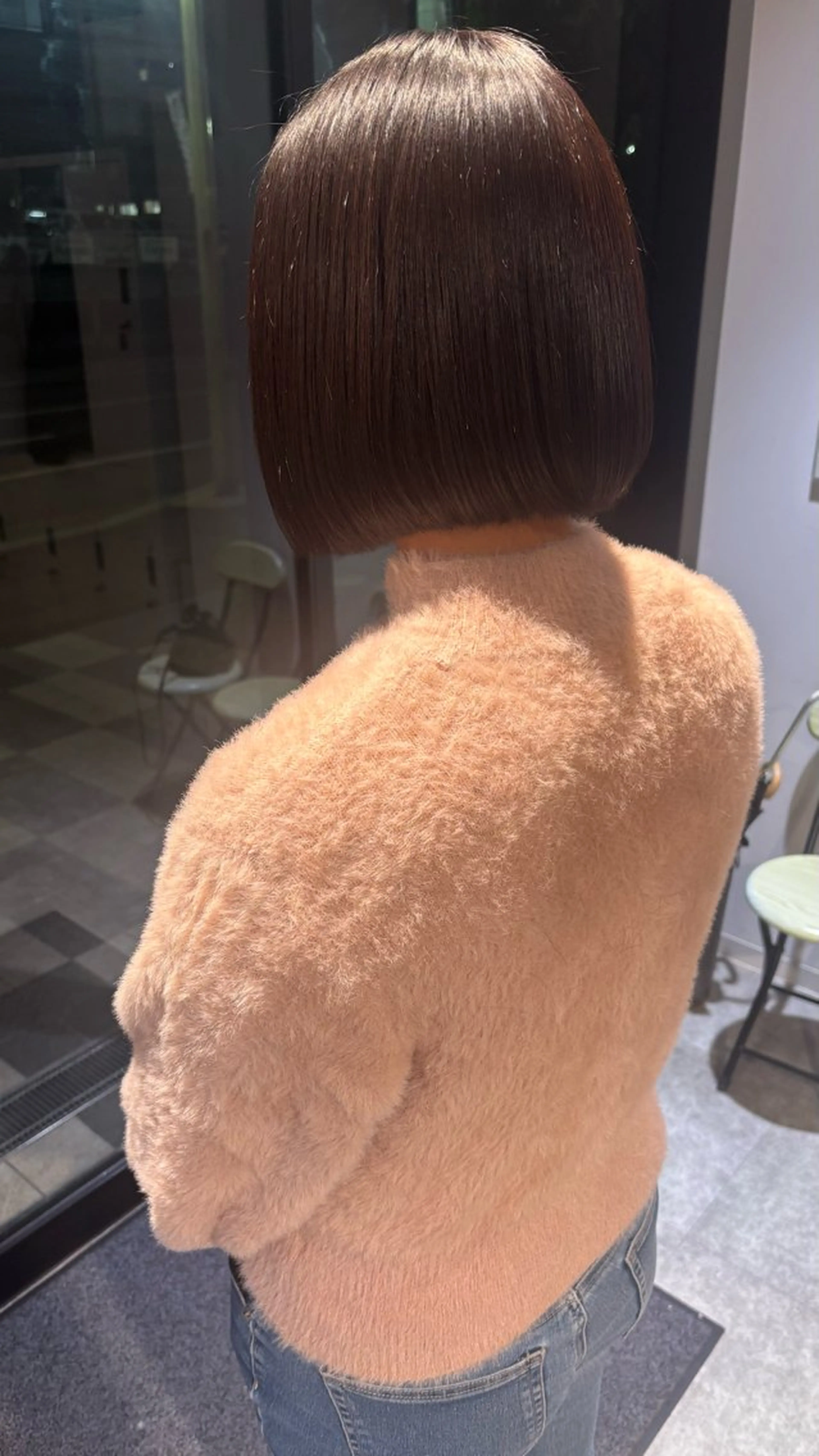 ショート ボブ 縮毛矯正 トリートメント non .のヘアスタイル