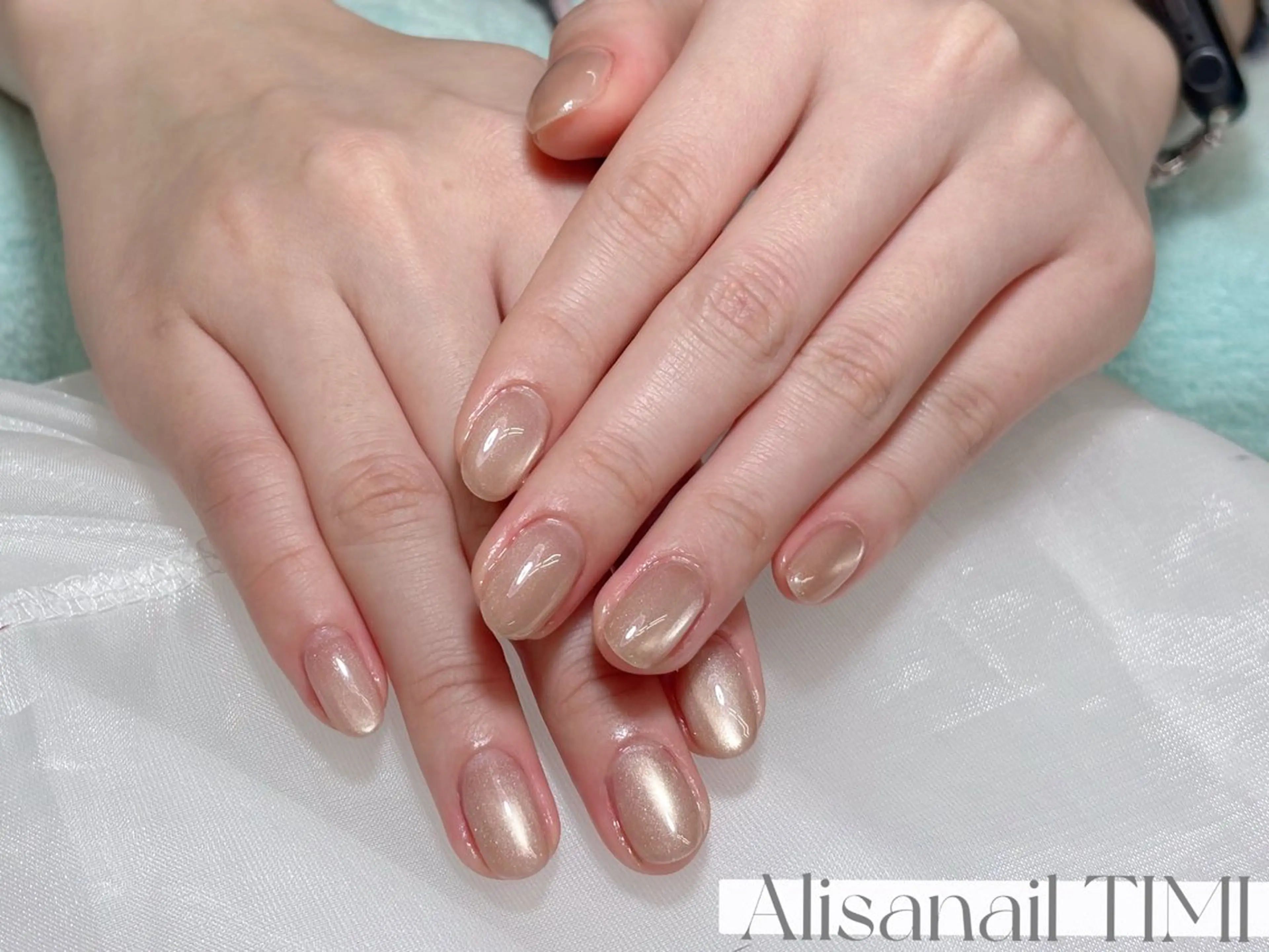 ネイル マグネットネイル マグネットワンカラー ワンカラーネイル ハンドネイル Alisa nail Timiのネイルデザイン