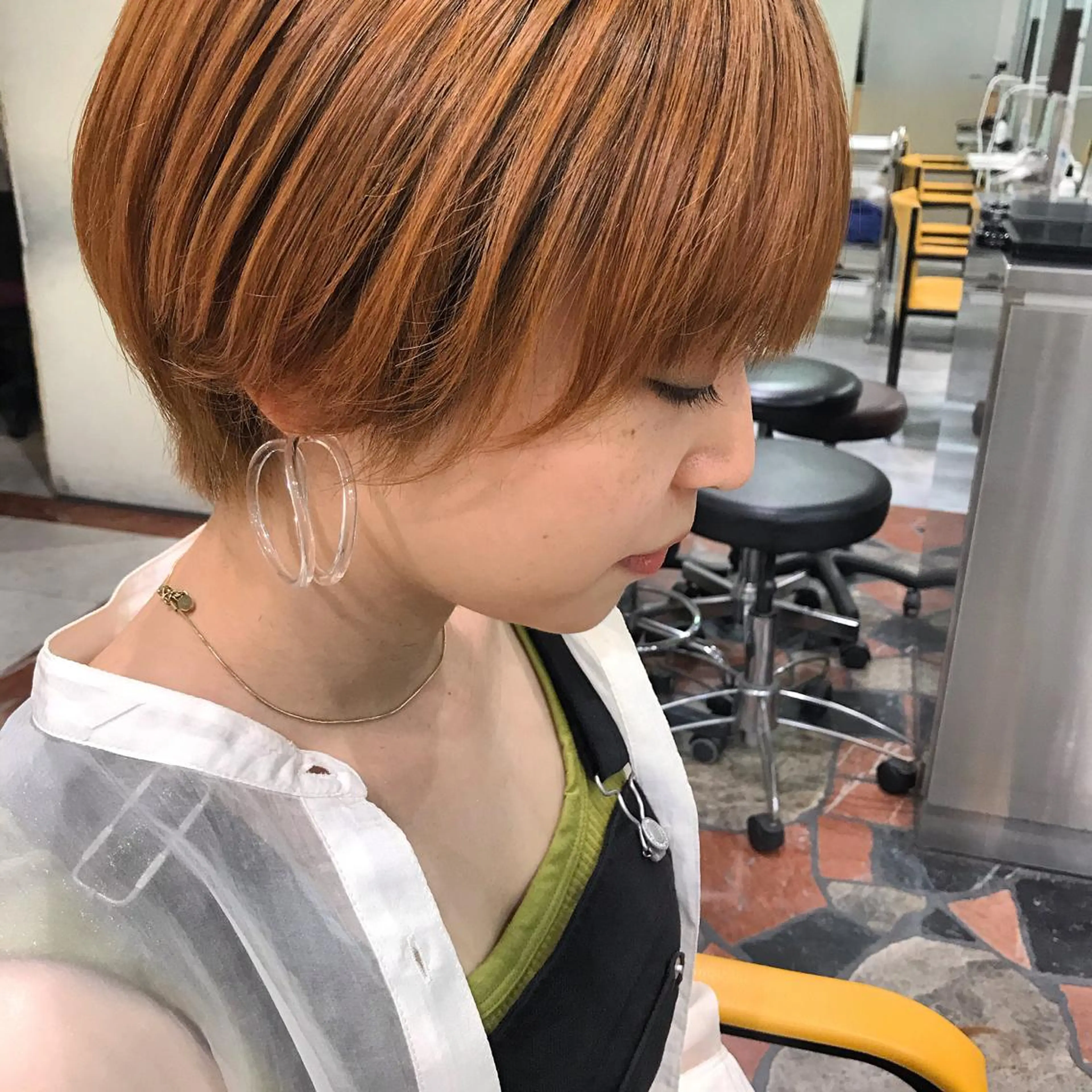ショート 富田 菜月のヘアスタイル
