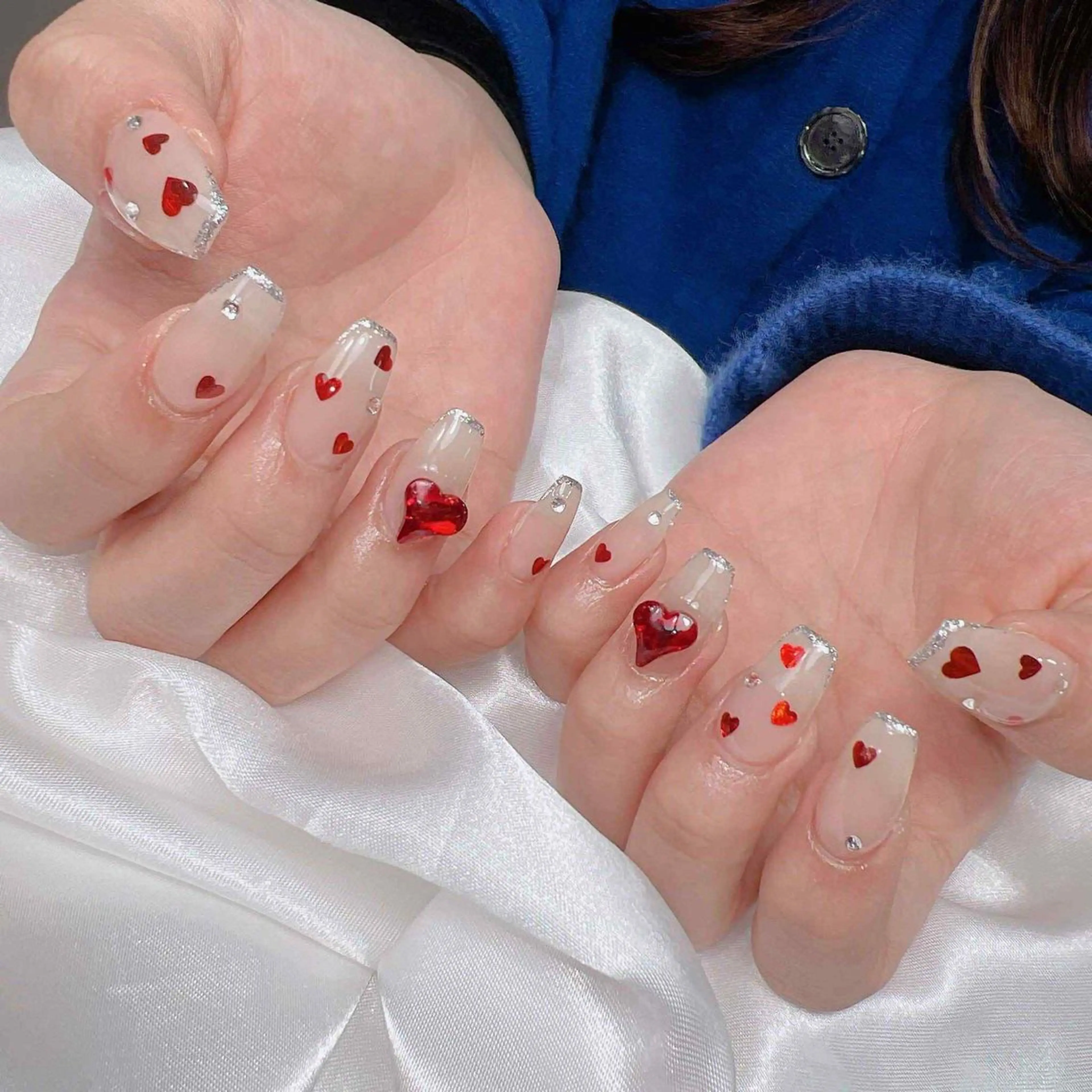 ネイル バレンタイン ネコネイル所属・キェウミン フォンのネイルデザイン