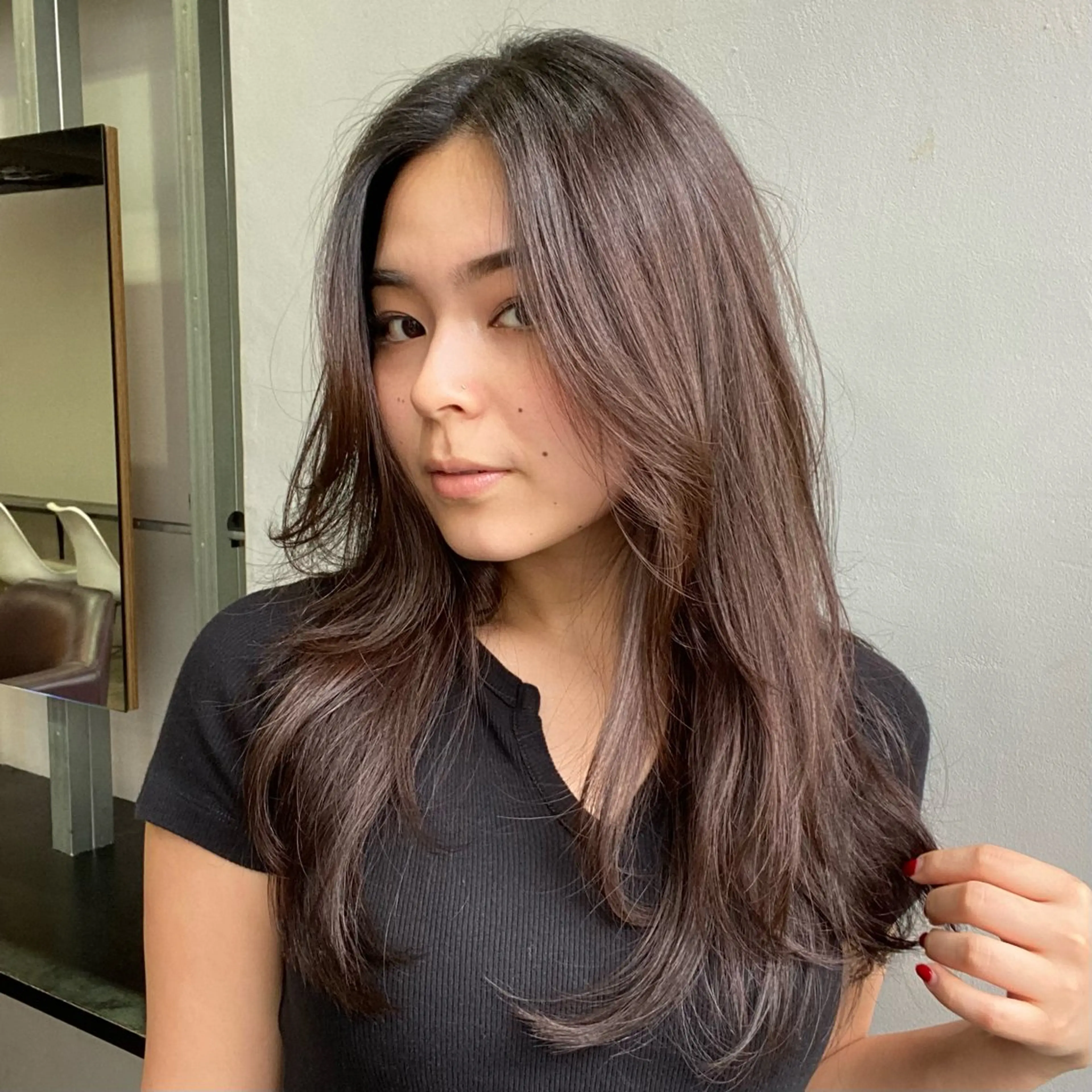 ロング カラー オリーブベージュ 🫒🩶Rianaのヘアスタイル