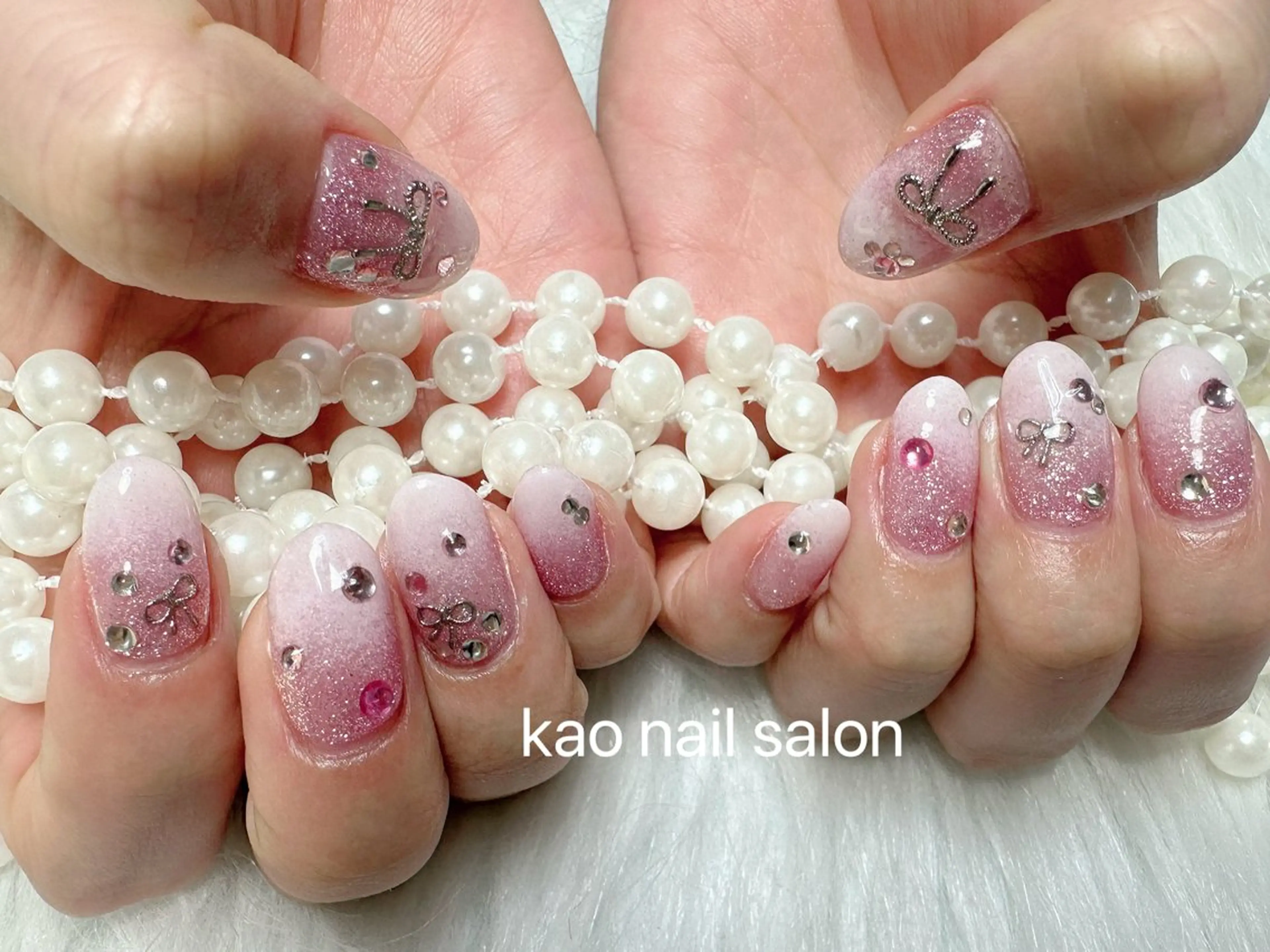 ネイル ハンドネイル kao nail マグネット/長さだしのネイルデザイン