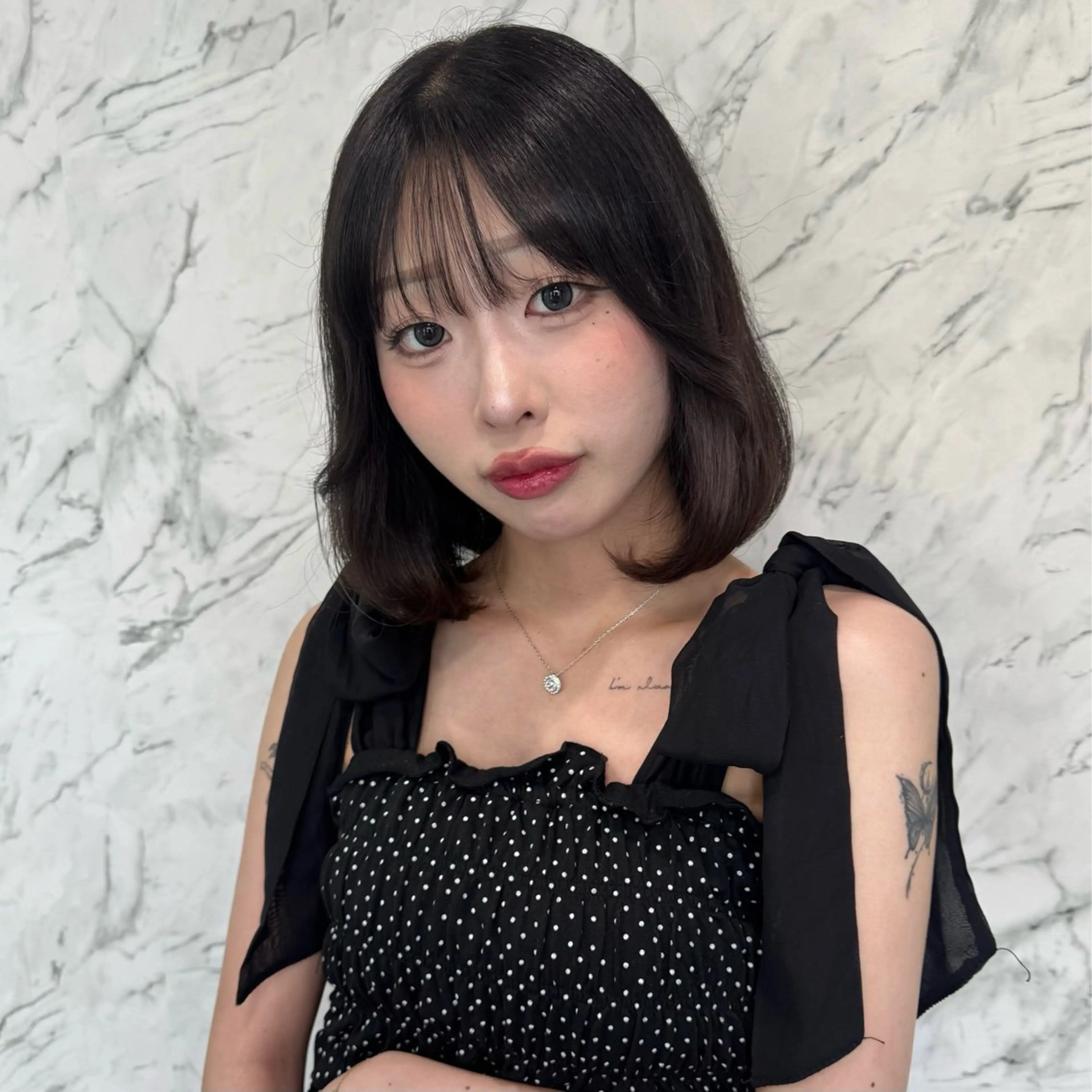 ショート ヘアカラー トリートメント philia hair eyelash所属・韓国ヘア 🎀SUZU🎀のヘアスタイル