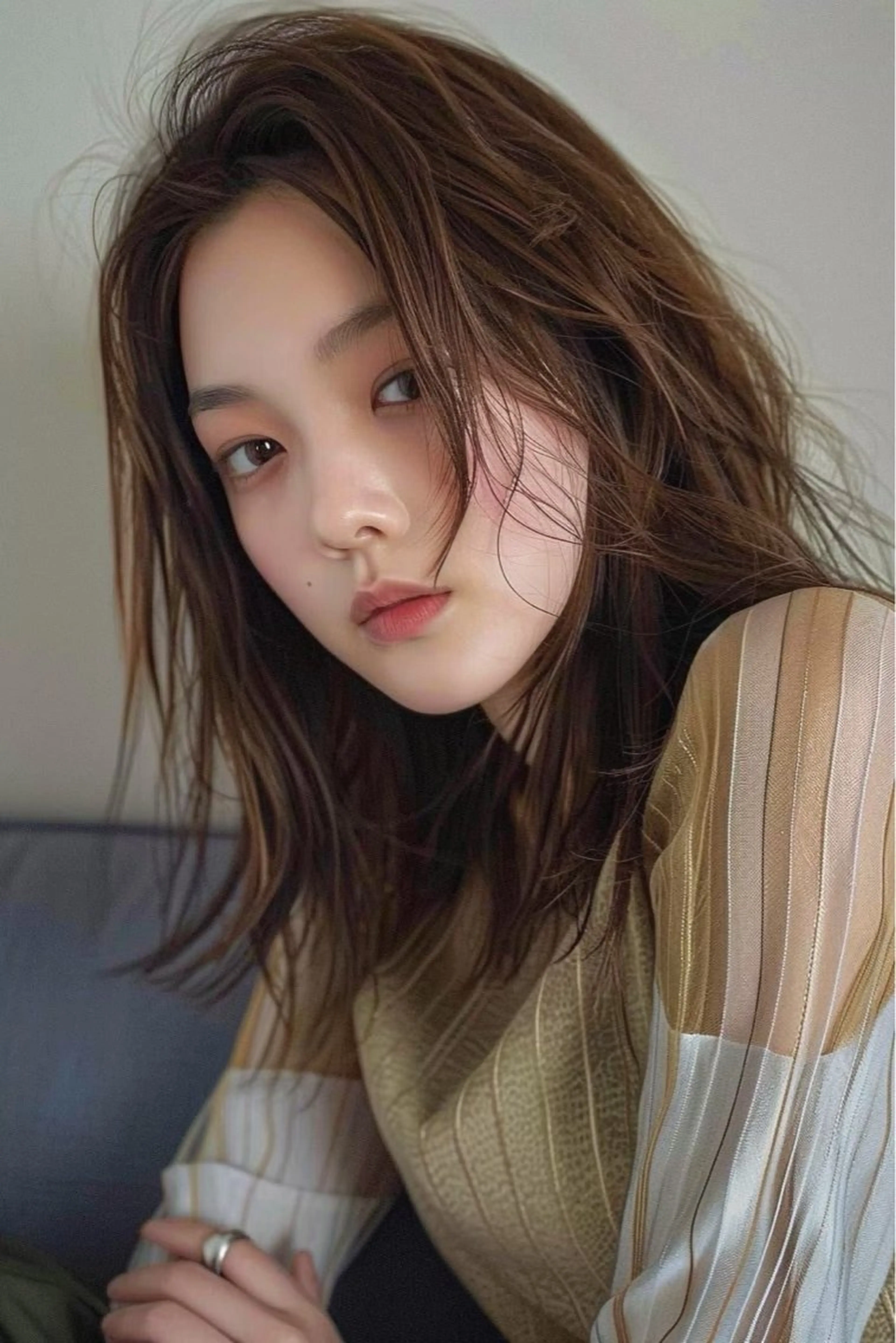 セミロング カラー カット ヘアカラー トリートメント 圧倒的似合わせ ケアカラーYUTOのヘアスタイル