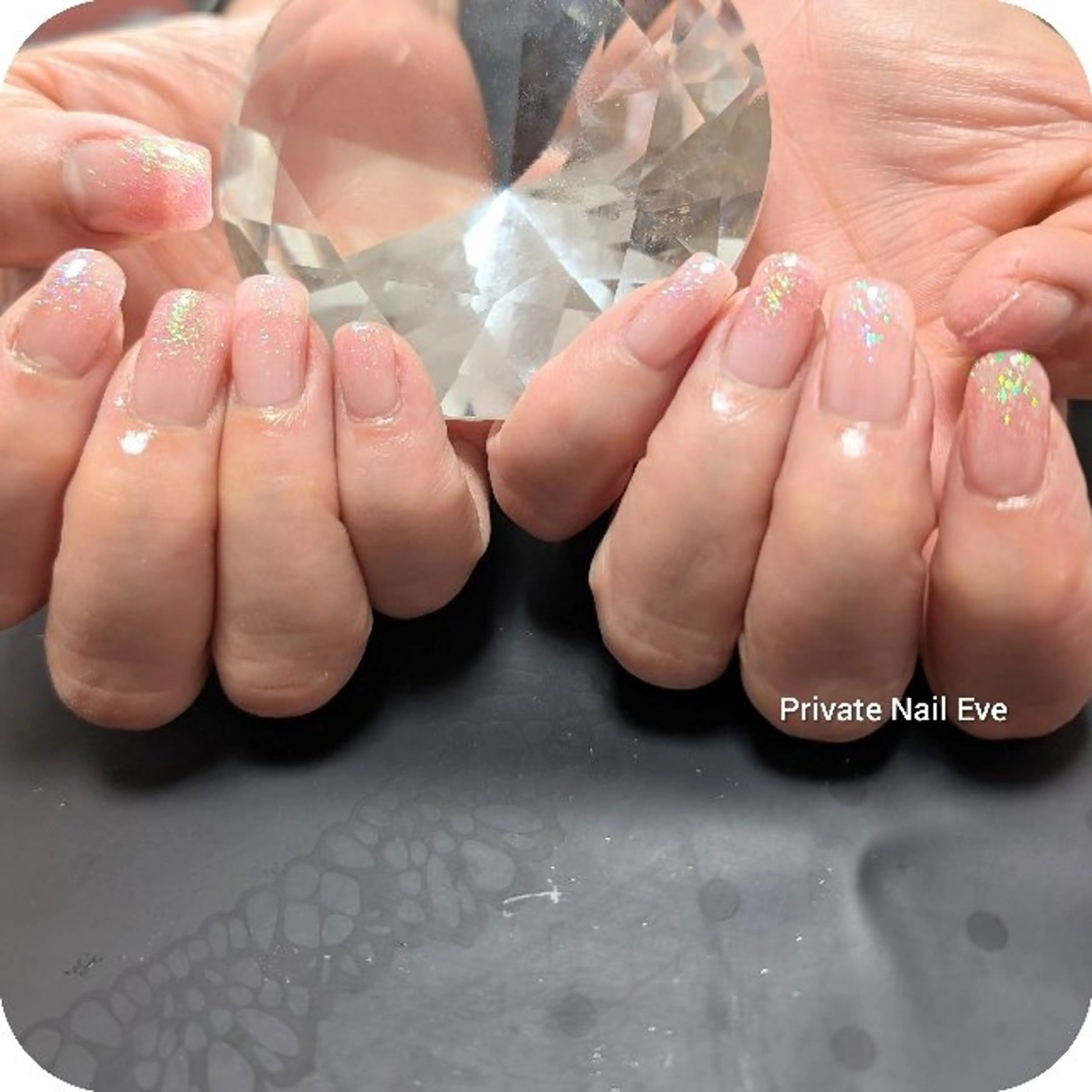 ネイル グラデーション ラメ(グリッター) ラメグラデーション ハンドネイル ネイル junkoのネイルデザイン