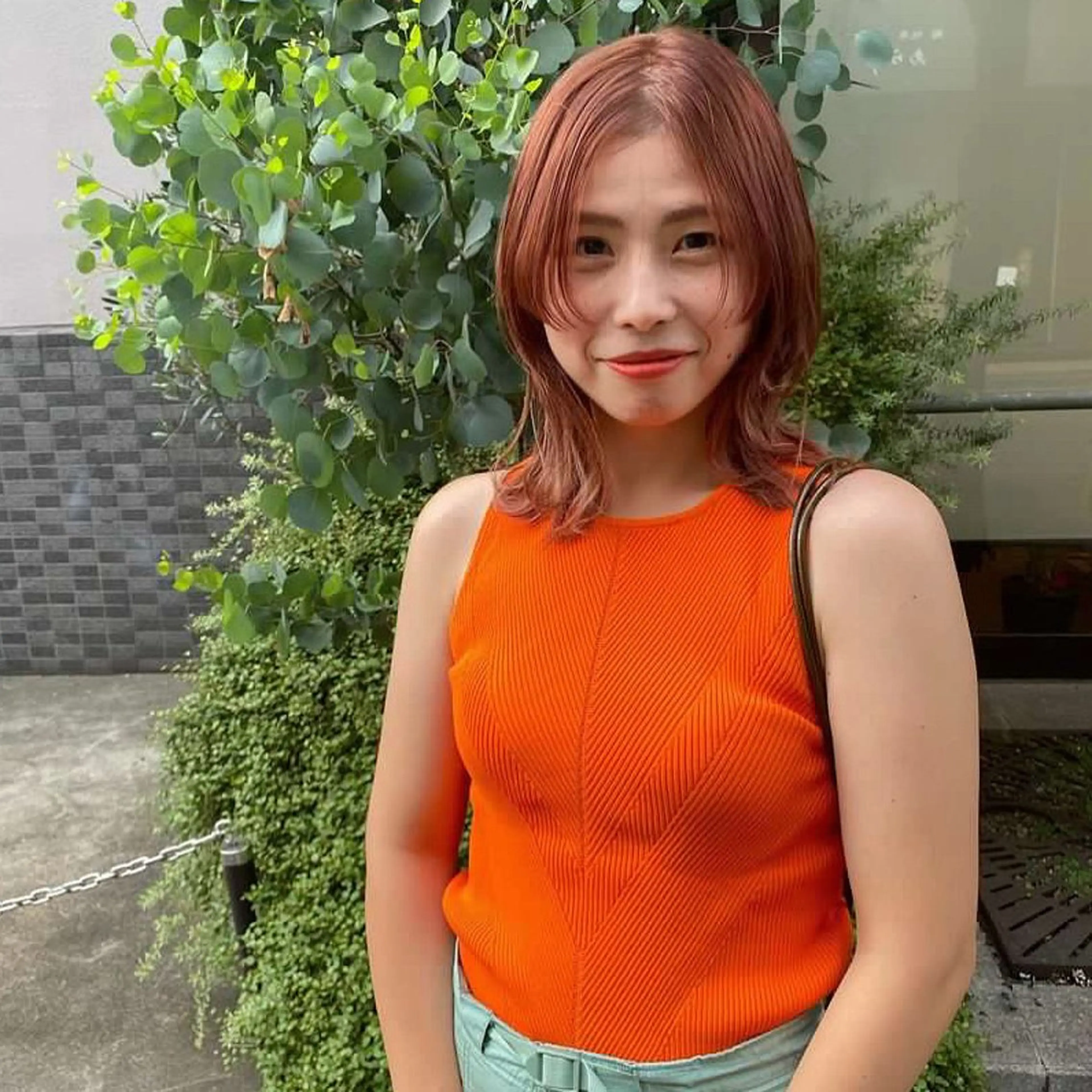 ミディアム カラー オレンジ Un hair salon所属・🪿ｍａｉｋｏ🌿 プライベートサロンのヘアスタイル