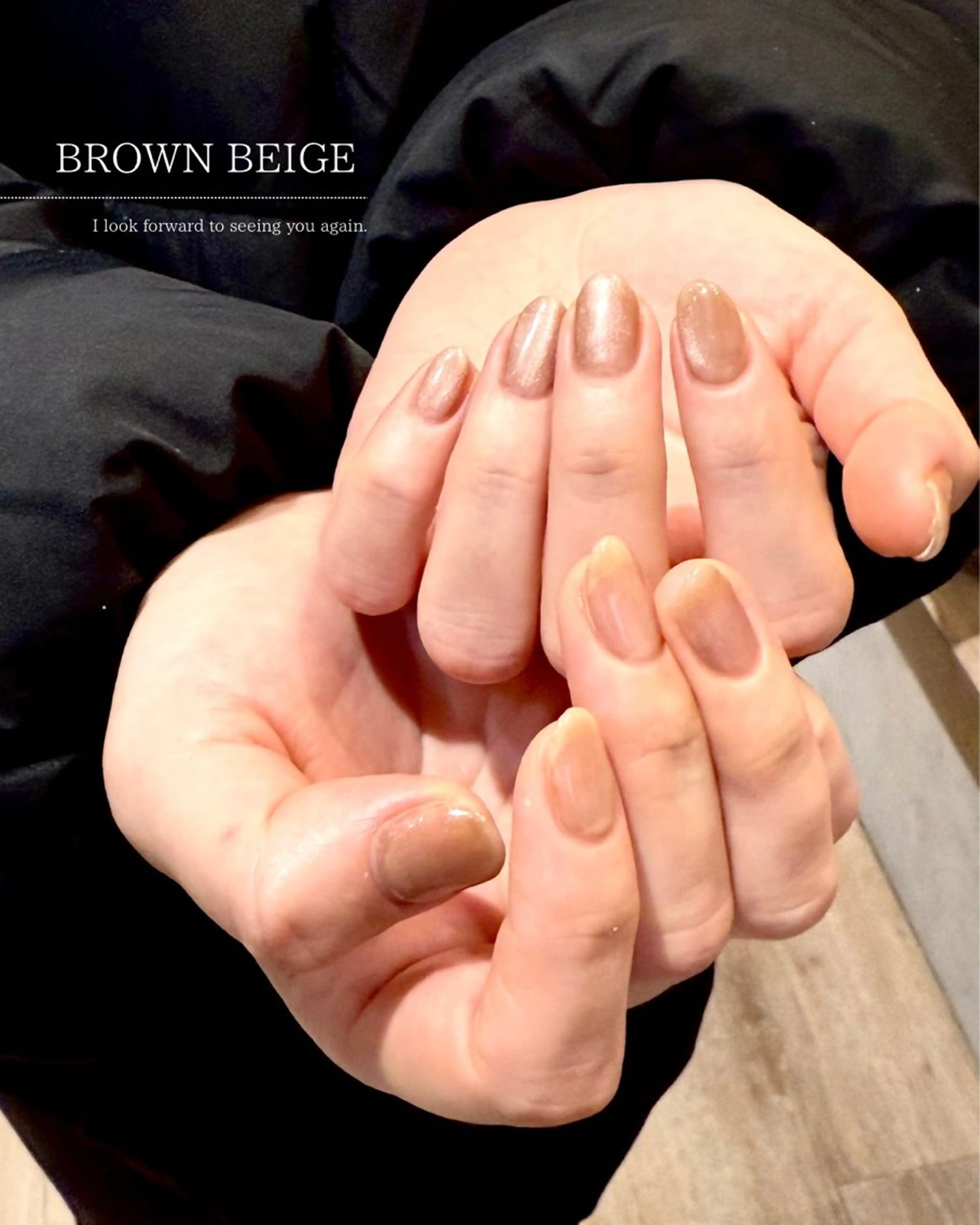 ネイル ブラウン 桜ネイル ジェルネイル 卒業式 マグネットネイル ハンドネイル Seemly 千田町店所属・フラワーパラジェル 🌸シームリーエミのネイルデザイン