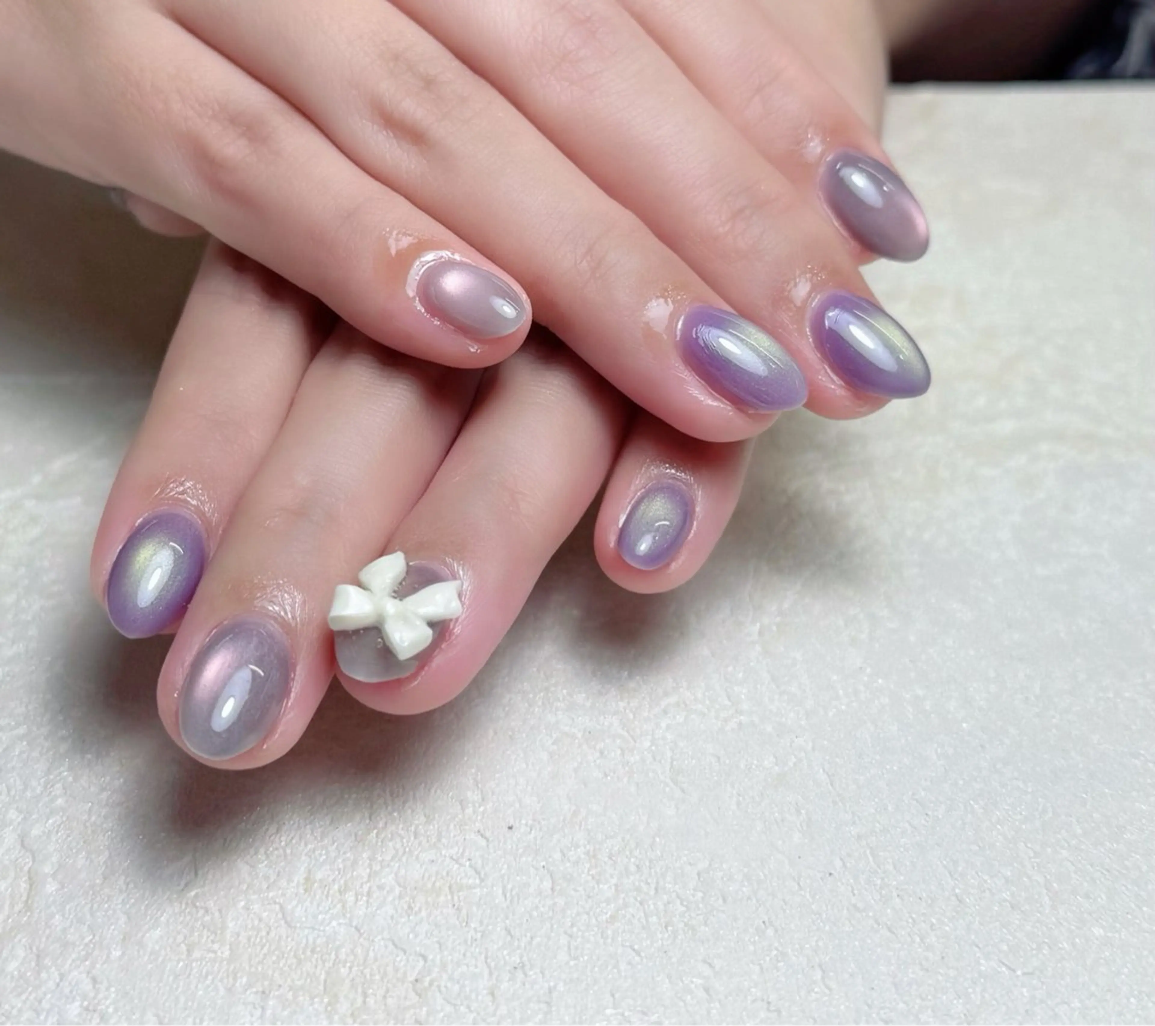 ネイル チークネイル 長さ出し フレンチネイル ジェルネイル ガーリー ハンドネイル 中野駅から2分 MEO NAILのネイルデザイン