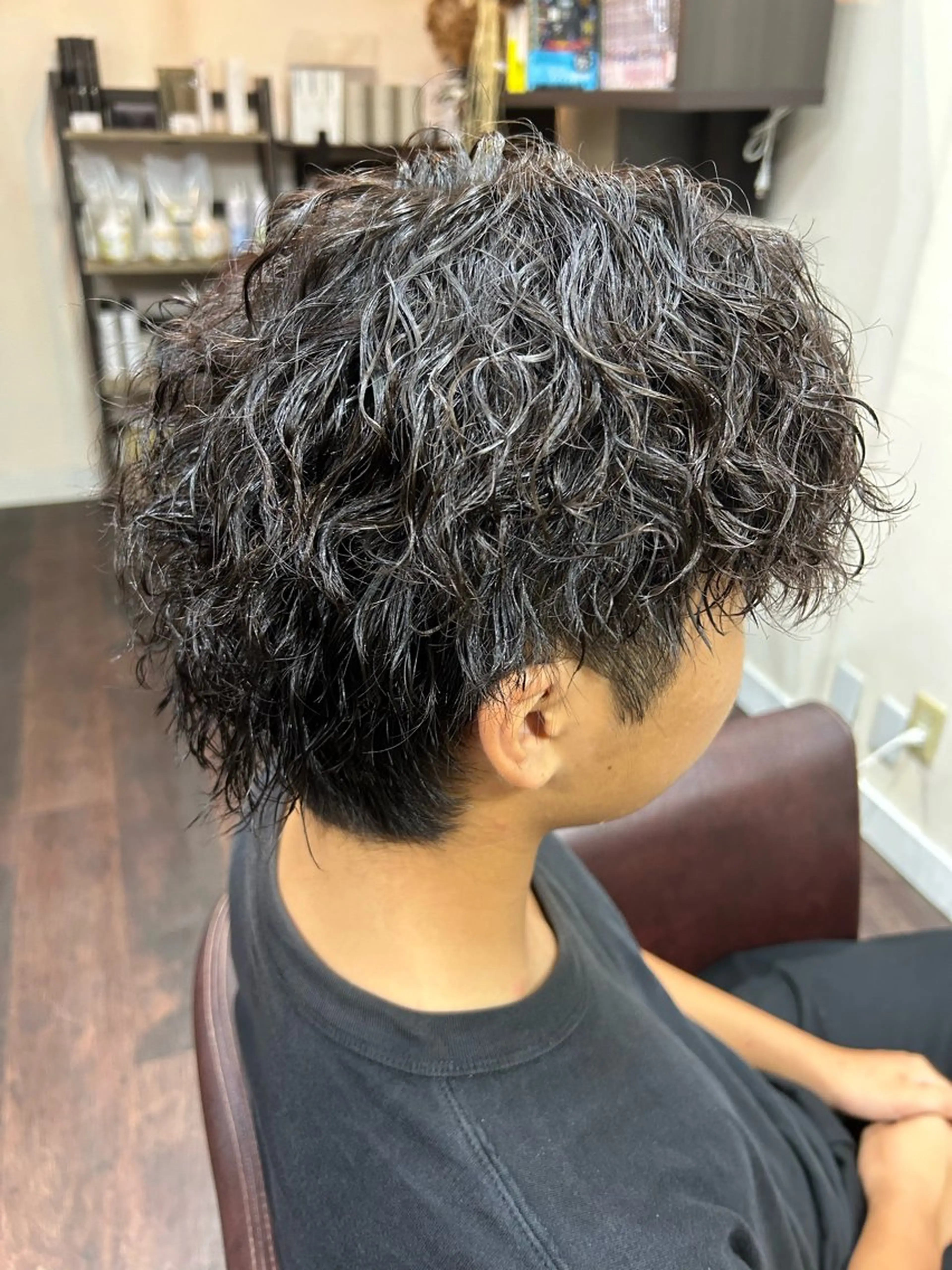 パーマ メンズ メンズパーマ メンズツイストパーマ スパイラルパーマ ツイストパーマ パーマ ルートプラス所属・‪✂︎‬TAIKI‪ パーマ/ハイライトのヘアスタイル