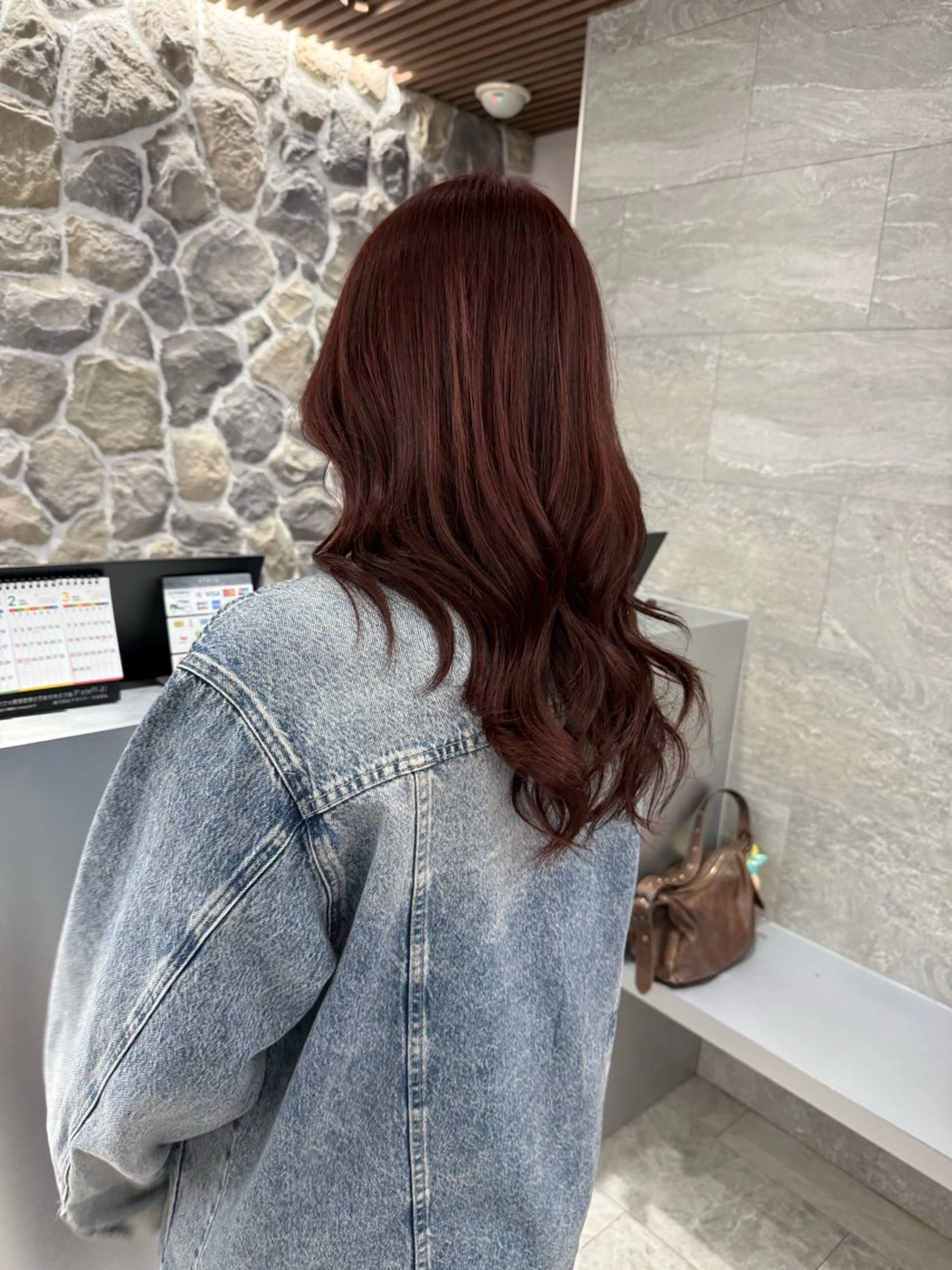 ロング カラー ブリーチ ダブルカラー ブリーチなしカラー ヘアカラー 奥野 妃南のヘアスタイル