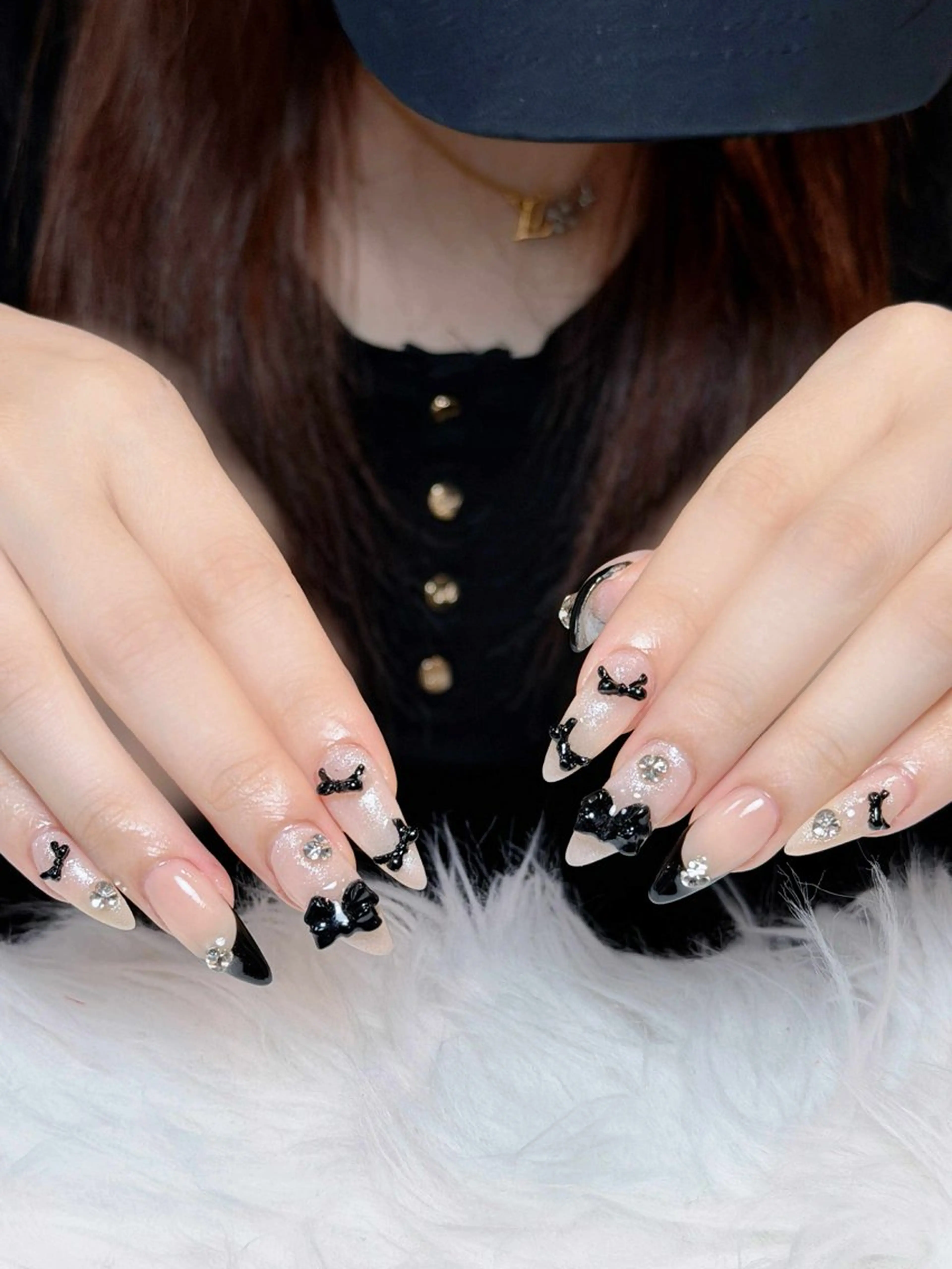 ネイル オーロラネイル ボルドー ブラウン 氷ネイル・うるうるネイル キラキラネイル ハンドネイル Julli NailStudioのネイルデザイン