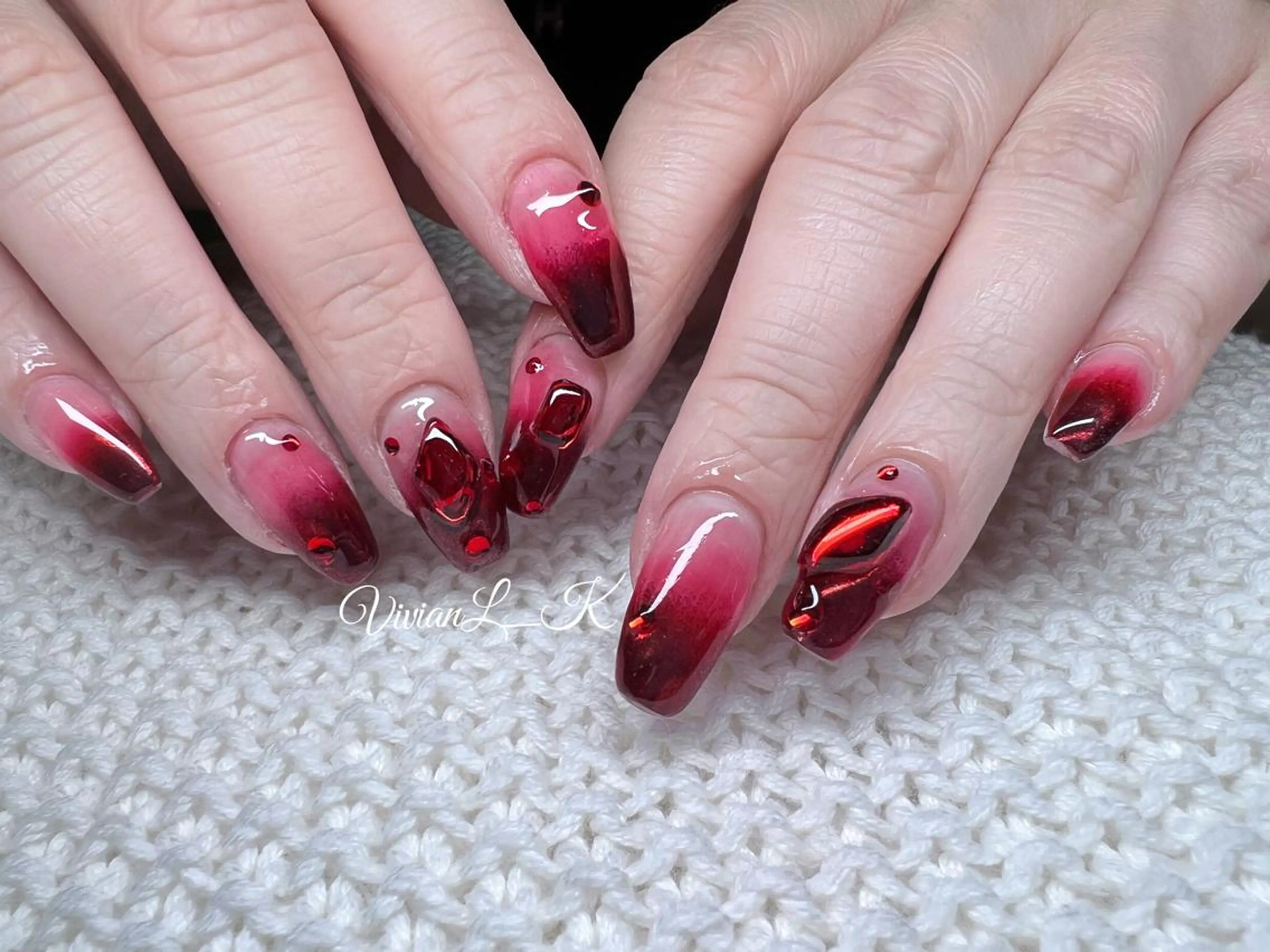 ミディアム フットネイル 🍉Vivian🌴 LK🍉のネイルデザイン