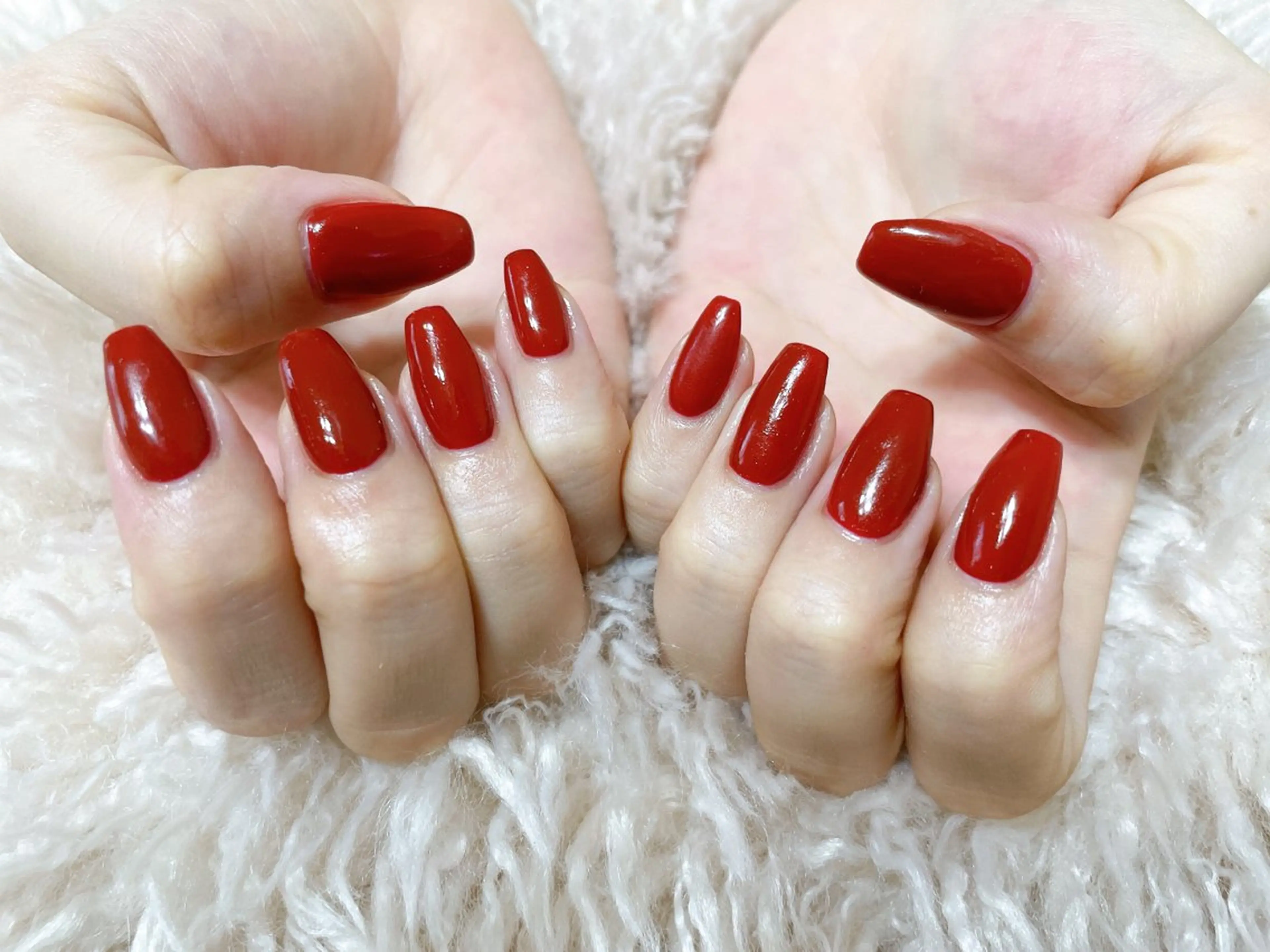 ネイル ジェルネイル 韓国ネイル ワンカラーネイル パラジェル kikinail 溝の口のネイルデザイン