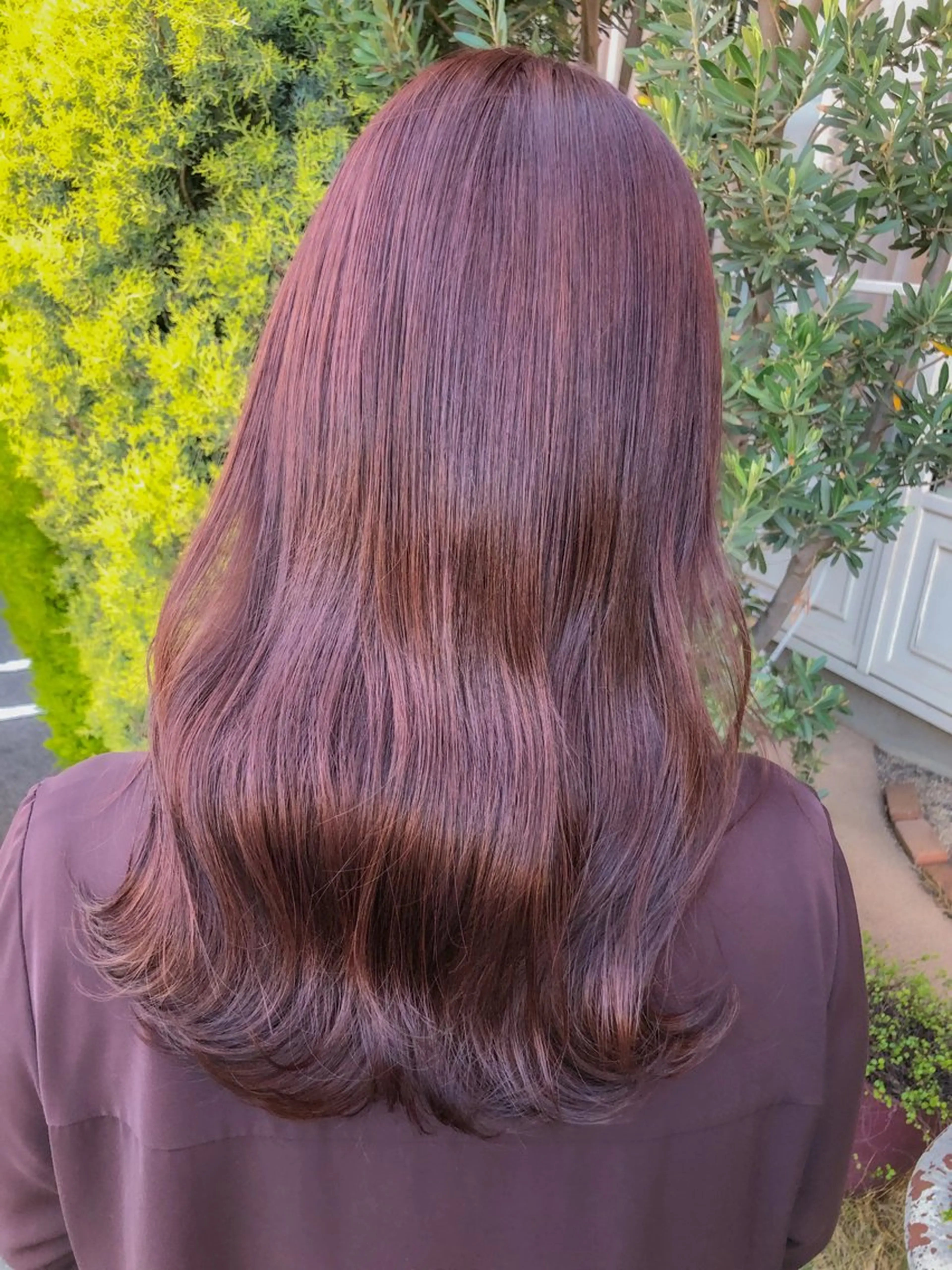 セミロング カラー SET-UP Yurukiのヘアスタイル