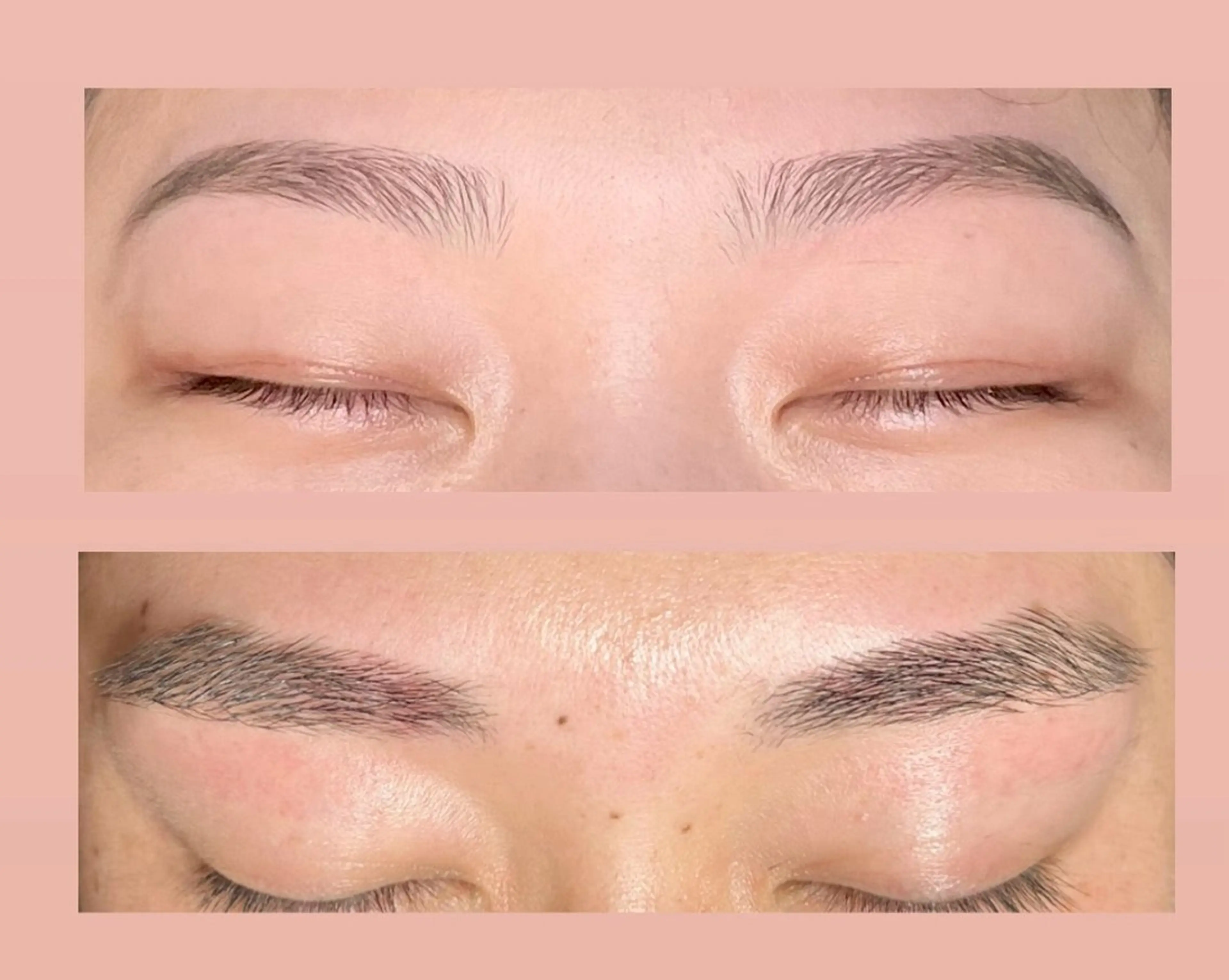 アイブロウワックスのレッスンモデルですの写真